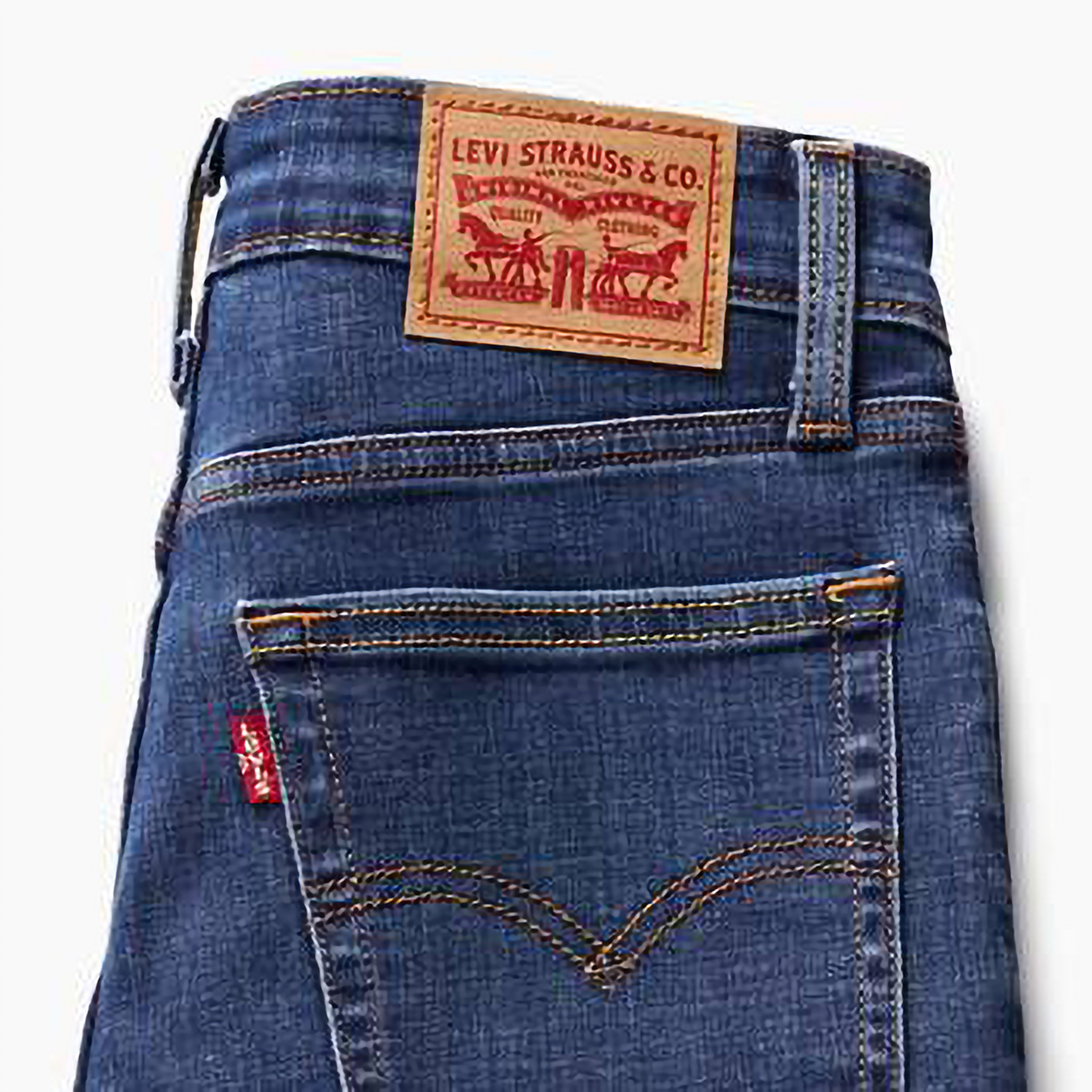  جينز نسائي 721 بقصة ضيقة بخمسة جيوب باللون الأزرق من ليفايس-women-clothing-bottoms-jeans-image-4