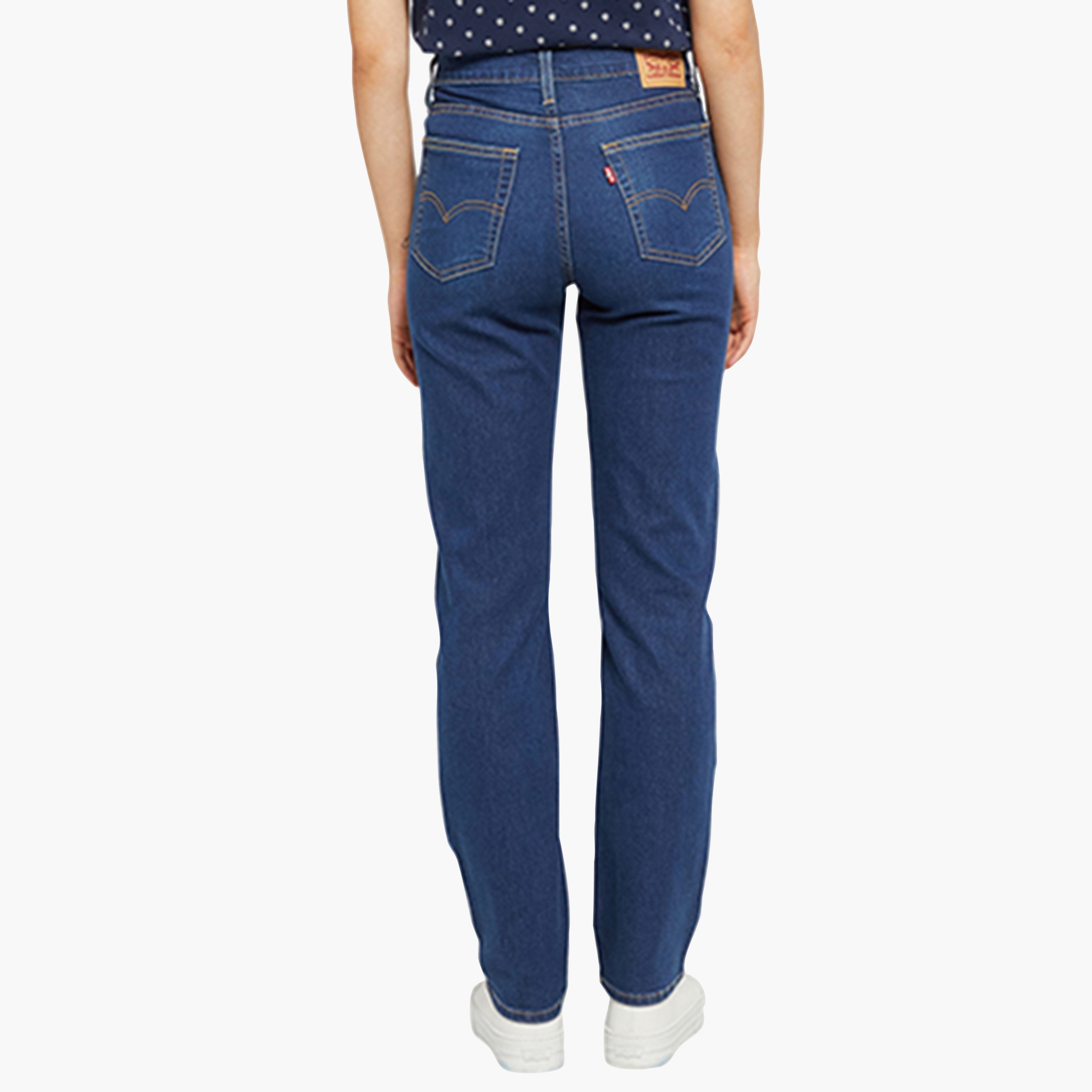 جينز حريمي 724 بقصة مستقيمة، نيلي بـ 5 جيوب، مقاس 30 من ليفايس-women-clothing-bottoms-jeans-image-4