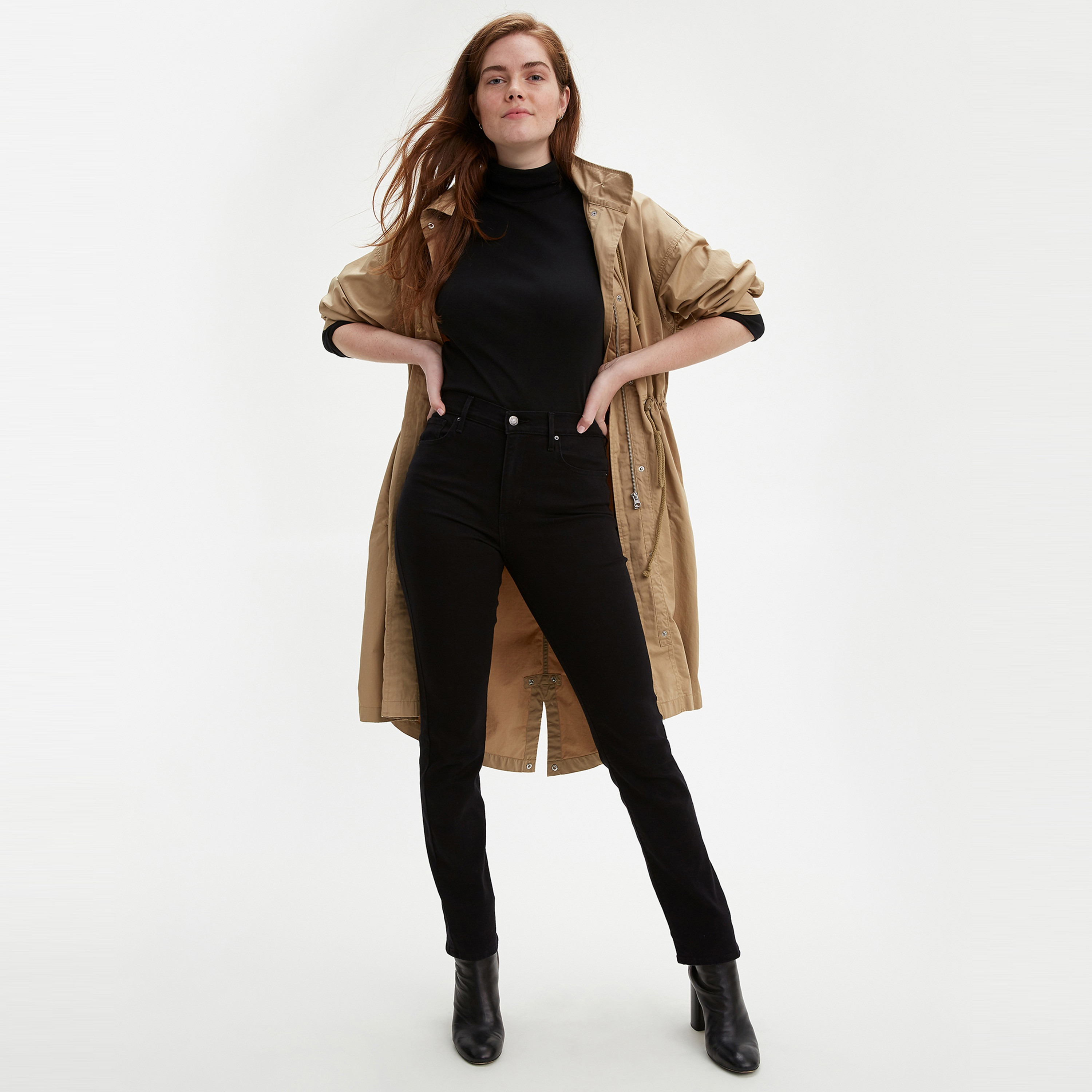 Levi's Tapered Fit Black 5 Pockets Women's Jeans Inseam 28-women-clothing-bottoms-jeans-image-3