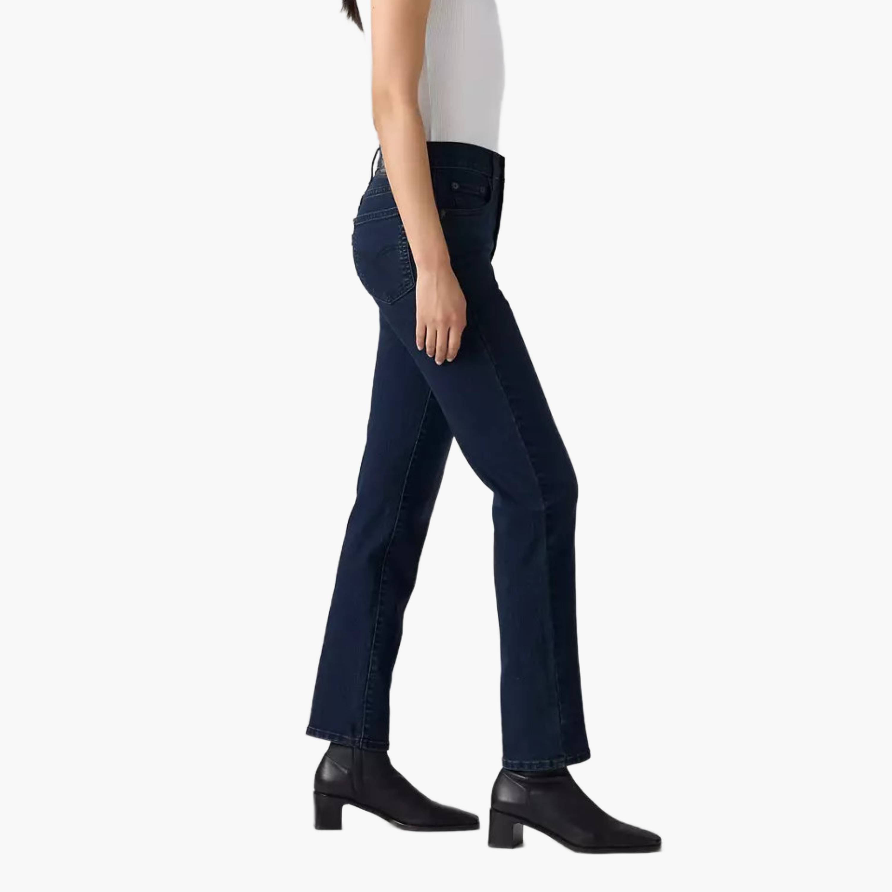 بنطلون جينز نسائي سادة قصة مستقيمة 724 - أزرق - مقاس 30 من ليفايز-women-clothing-bottoms-jeans-image-3