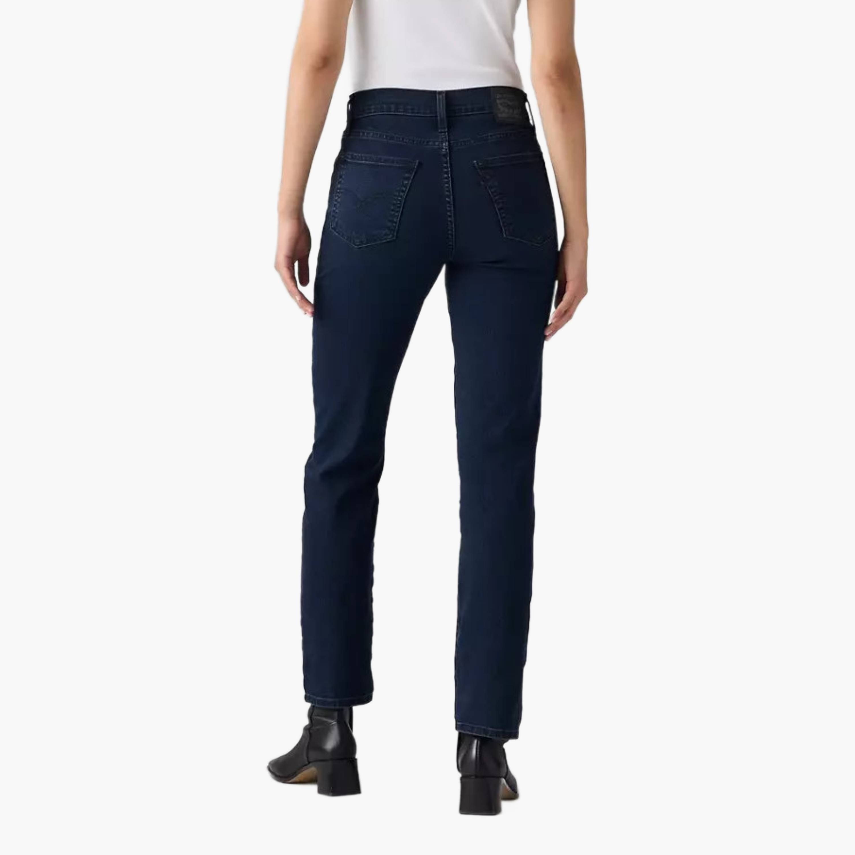 بنطلون جينز نسائي سادة قصة مستقيمة 724 - أزرق - مقاس 30 من ليفايز-women-clothing-bottoms-jeans-image-4
