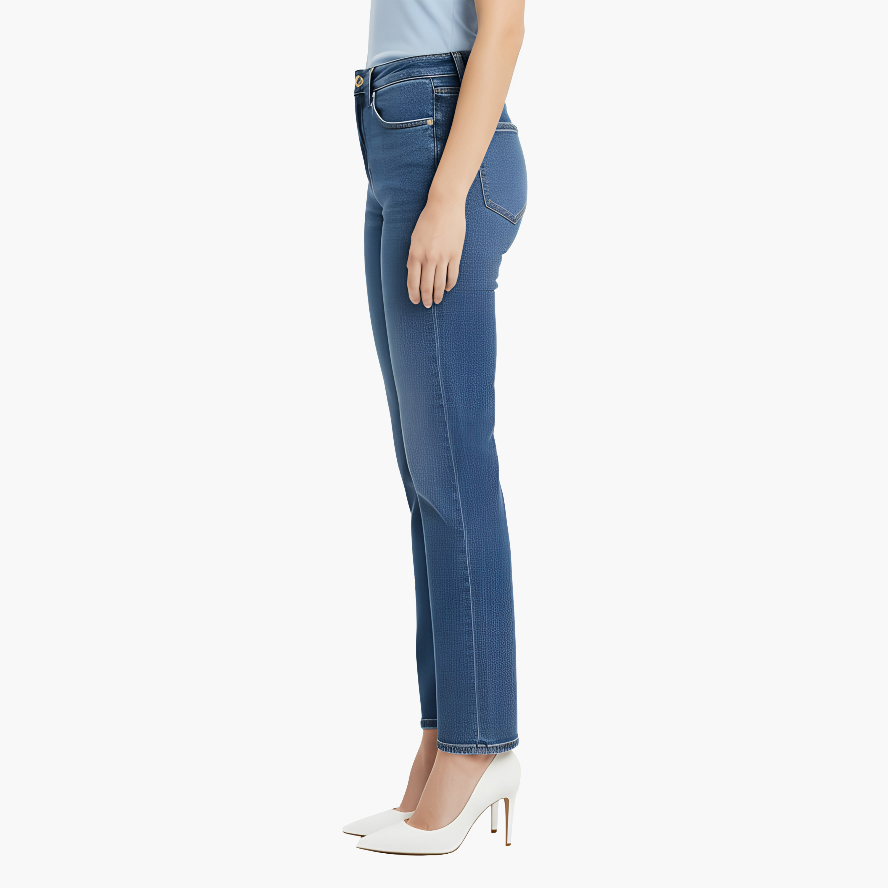 Levi's 724 Straight Fit Blue 5-Pocket Women's Jeans Inseam 30-women-clothing-bottoms-jeans-image-3