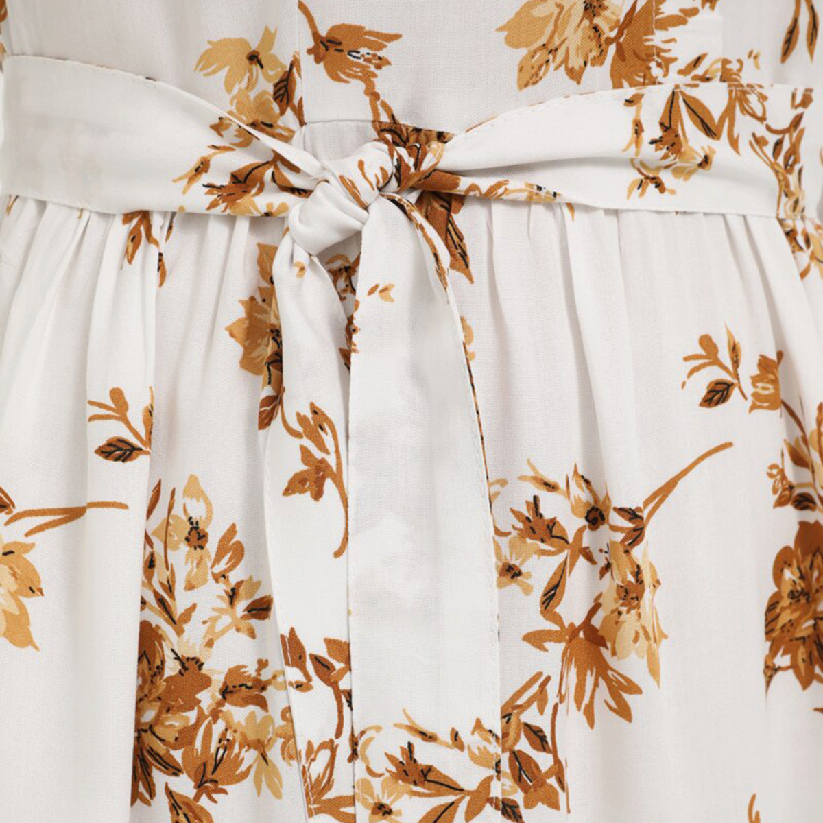 Women Floral Button Closure Collared Maxi Dress Refka By Modanisa-women-clothing-dresses-image-5