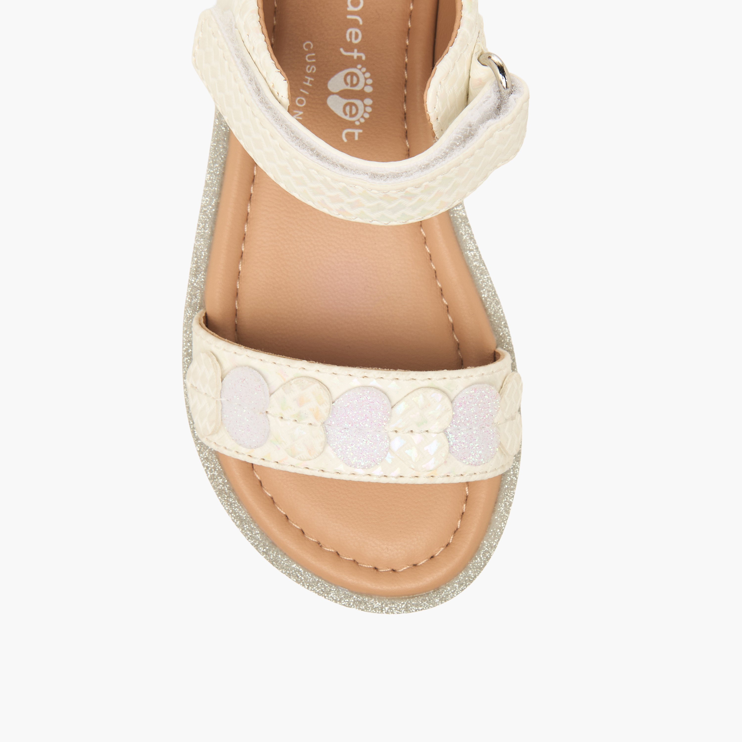 صندل بحزام وشريط إغلاق لاصق للبنات من بيرفيت-girls-shoes-sandals-image-3