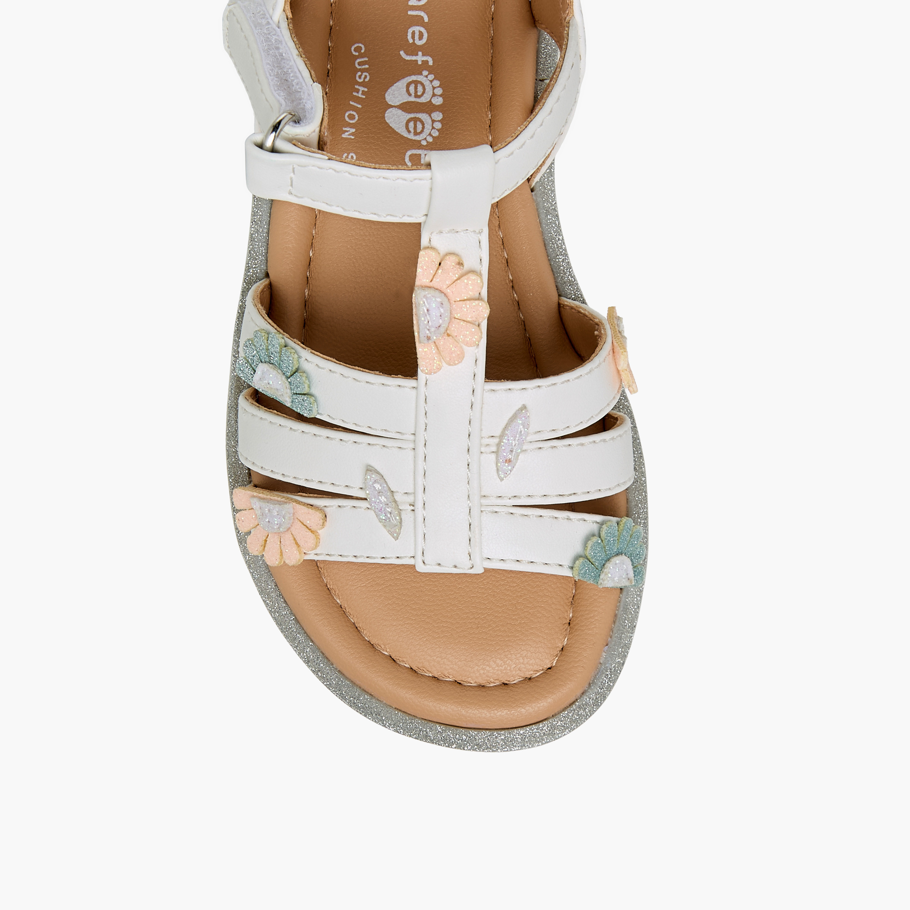 Barefeet Girls Hook and Loop Strap Sandals-girls-shoes-sandals-image-3