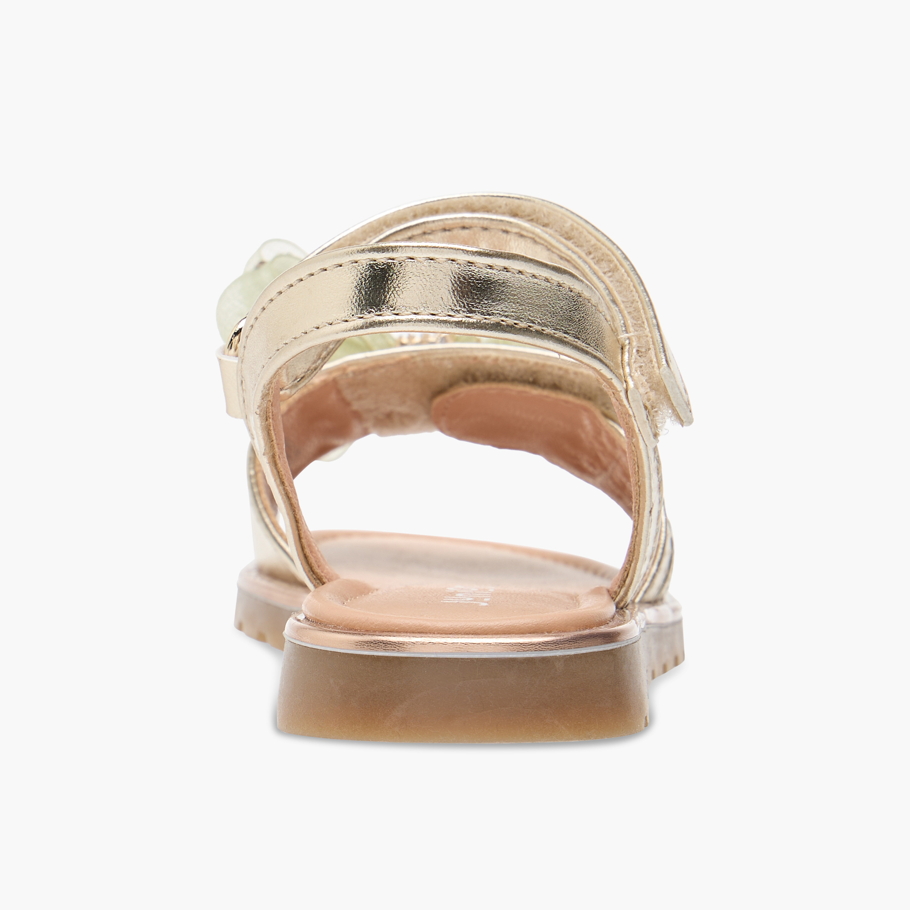 صندل بتزيينات فيونكة وشريط إغلاق من جونيورز-girls-shoes-sandals-image-4