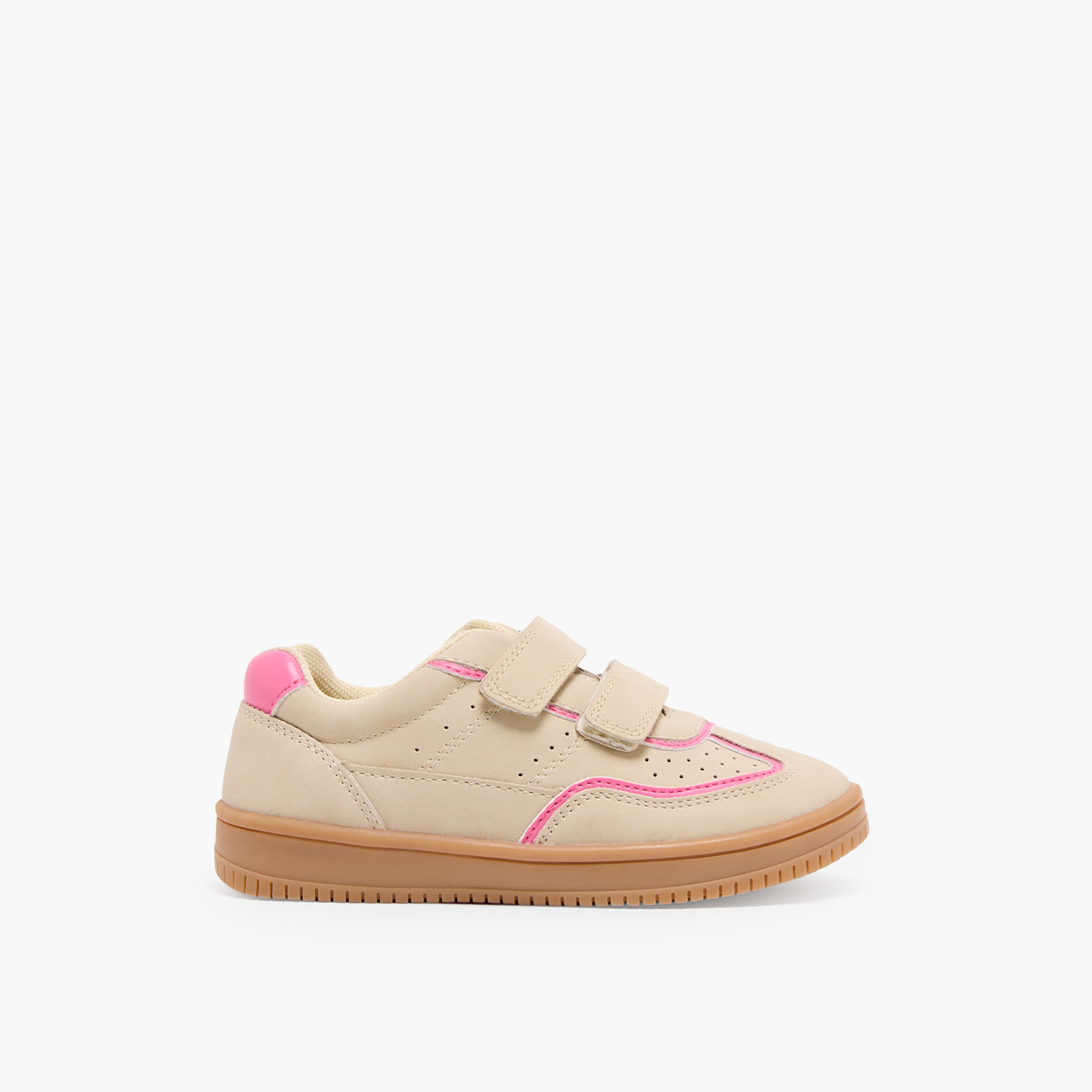 Juniors Girls Perforated Hook & Loop Sneakers-girls-shoes-sneakers-image-3