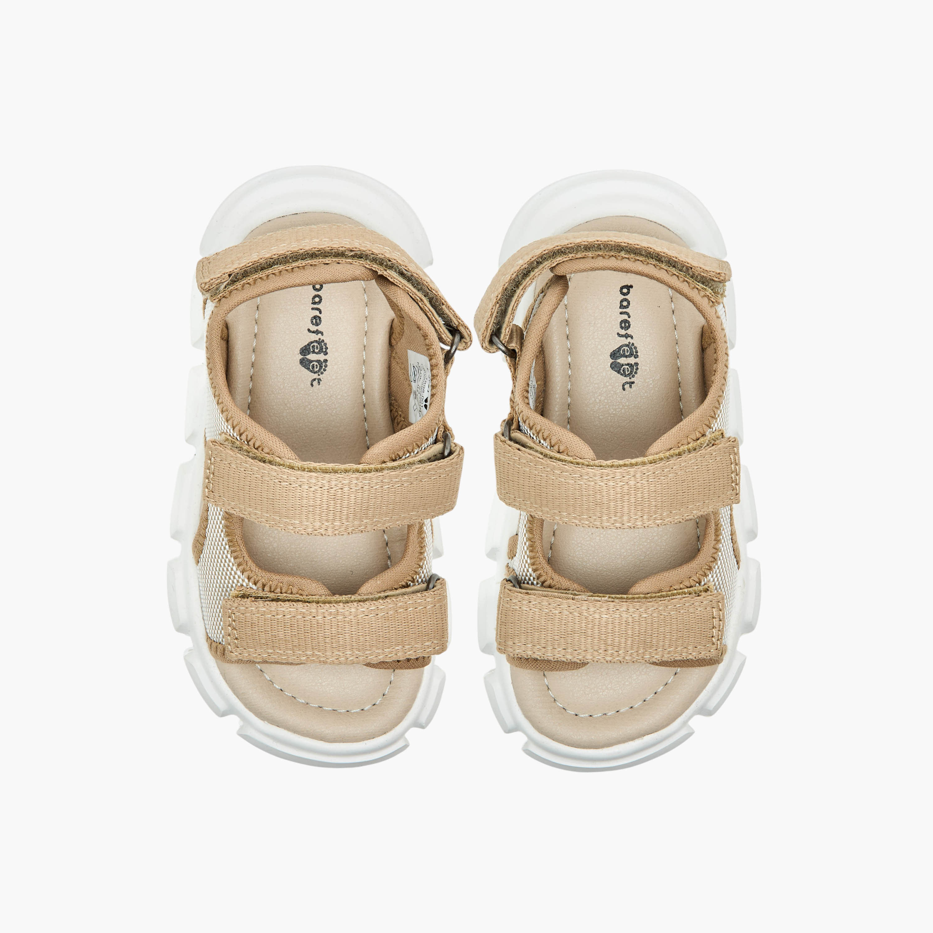Barefeet Textured Floaters with Hook and Loop Closure-baby-boys-shoes-sandals-image-1
