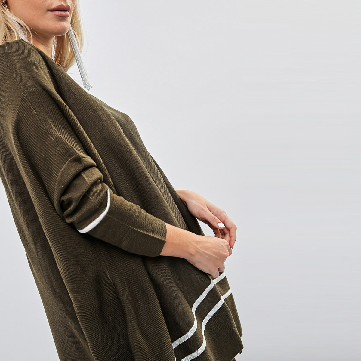 Anotah Striped Longline Top with Long Sleeves-women-clothing-shirtsandblouses-blouses-image-3