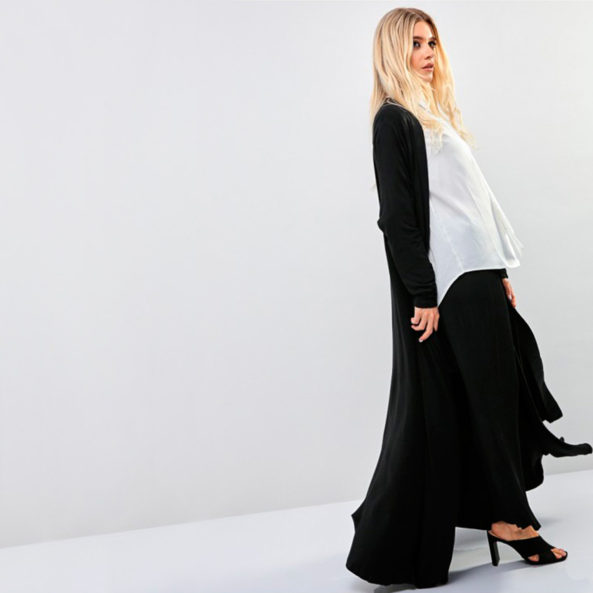 Anotah Plain Longline Cardigan-women-winterwear-cardigansandjumpers-cardigans-image-3