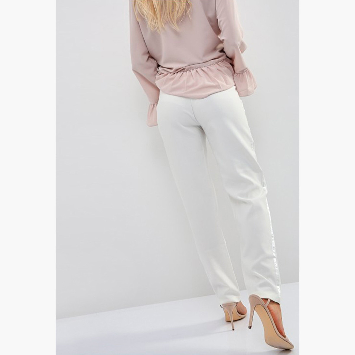 Anotah Solid Mid-Rise Trousers with Pockets-women-clothing-bottoms-trousers-image-4