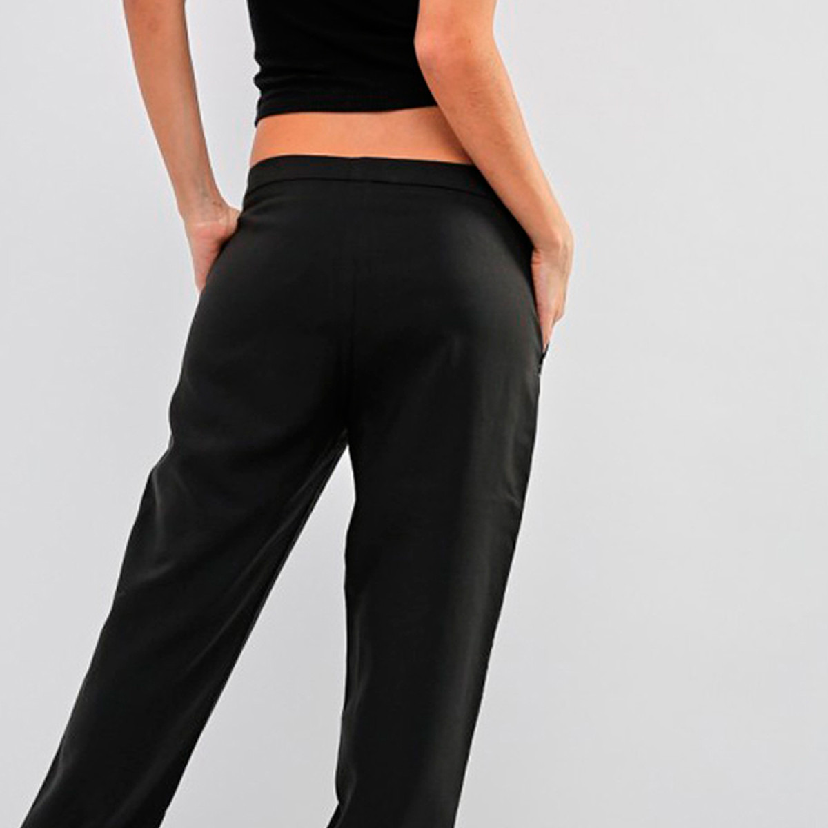 Anotah Full Length Solid Trousers with Pocket Detail-women-clothing-bottoms-trousers-image-4