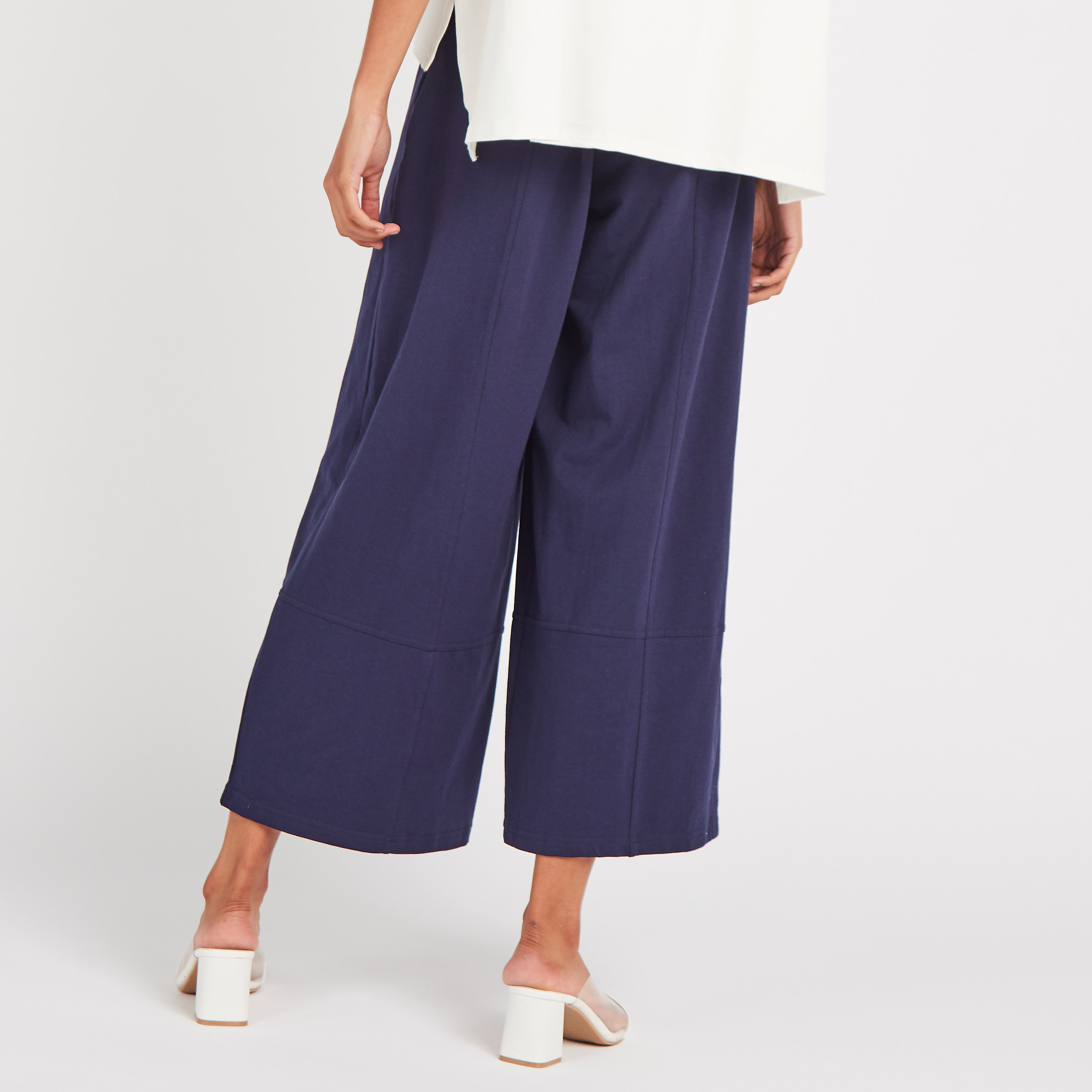 Anotah Regular Fit Palazzos with Pocket Detail and Elastic Waist-women-clothing-bottoms-trousers-image-4