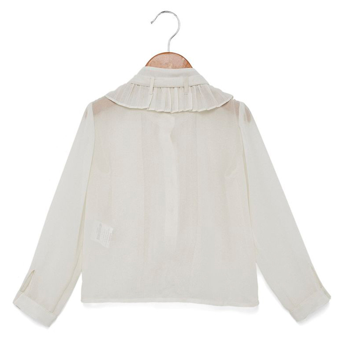 قميص سادة بأكمام طويلة  وتفاصيل كشكش من أنوتاه-girls-clothing-blousesandshirts-image-2