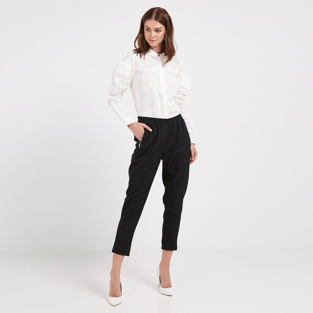 قميص بقصّة عادية وأكمام طويلة وكشكش من أنوتاه-women-clothing-shirtsandblouses-blouses-image-3