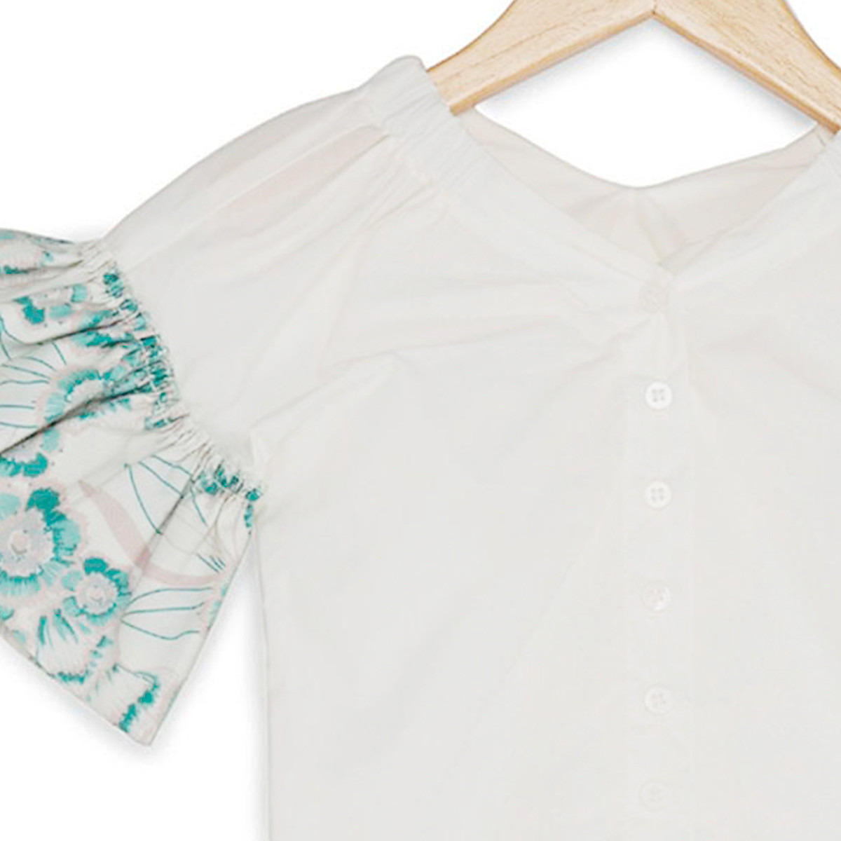بلوزة بياقة V وأكمام قصيرة وطبعات من أنوتاه-girls-clothing-blousesandshirts-image-2