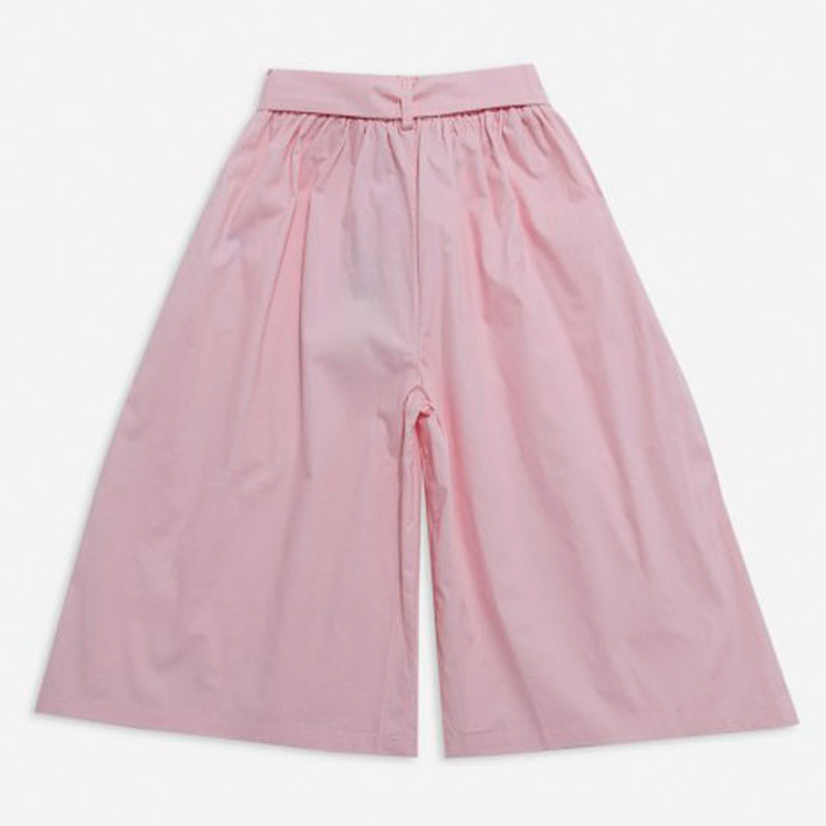 Anotah Plain Flared Pants with Tie-Up Waist-girls-clothing-bottoms-jeansandjeggings-image-3