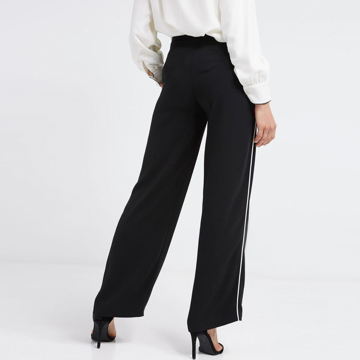 Anotah Full Length Palazzo Pants with Tie Up-women-clothing-bottoms-trousers-image-2