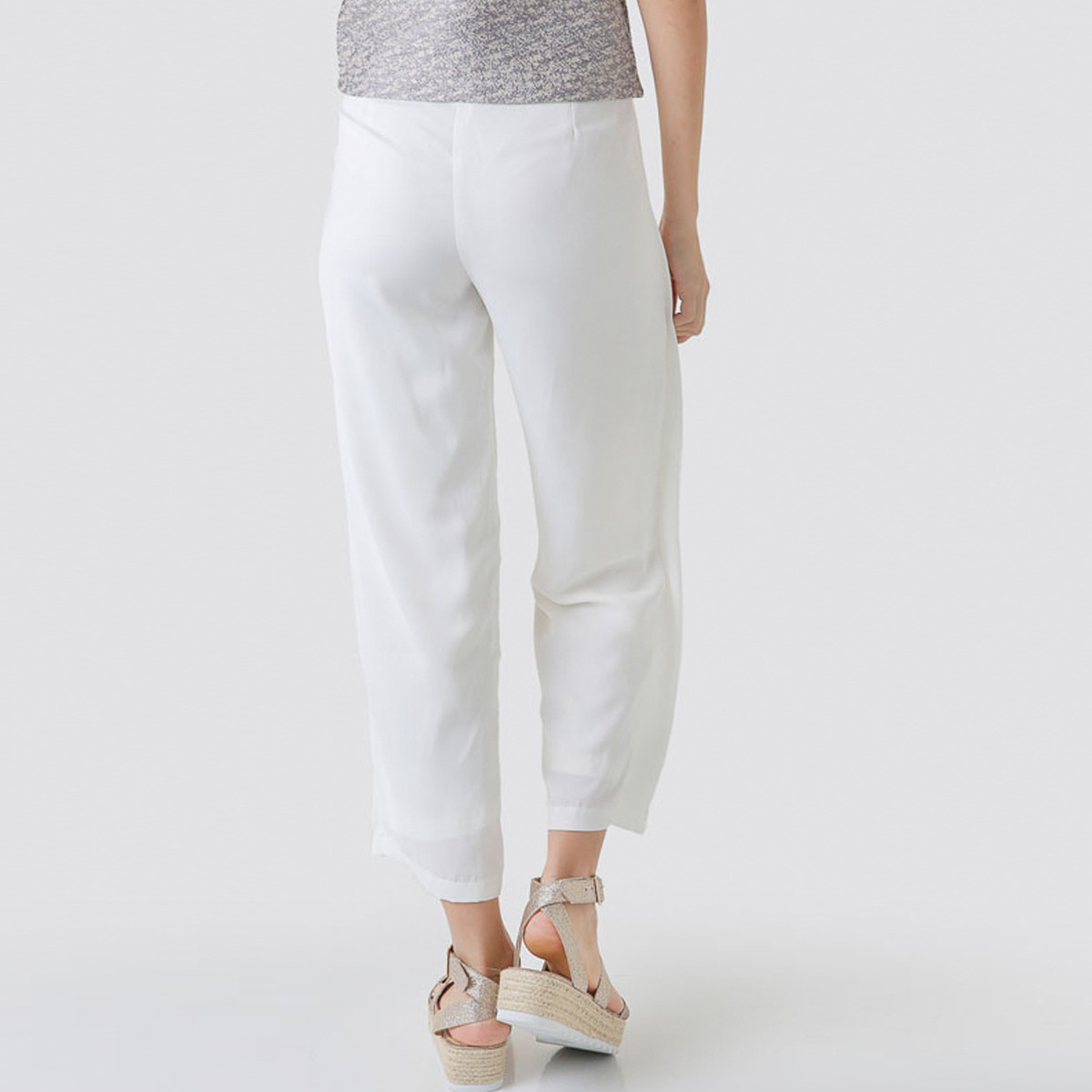 Anotah Plain Trousers with Overlay-girls-clothing-bottoms-jeansandjeggings-image-4