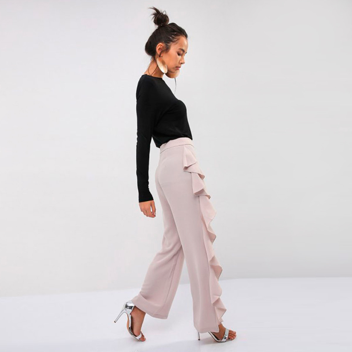 Anotah Trousers with Frill Detail-women-clothing-bottoms-trousers-image-4