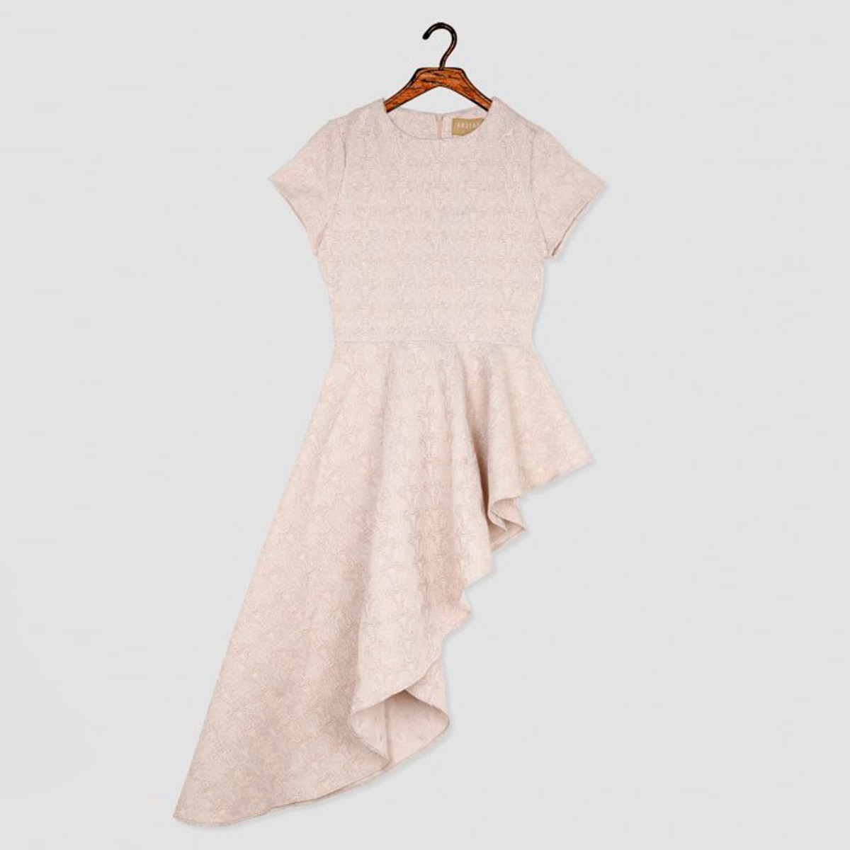 Anotah Textured Tunic with Cap Sleeves and Asymmetric Hem-girls-clothing-blousesandshirts-image-1