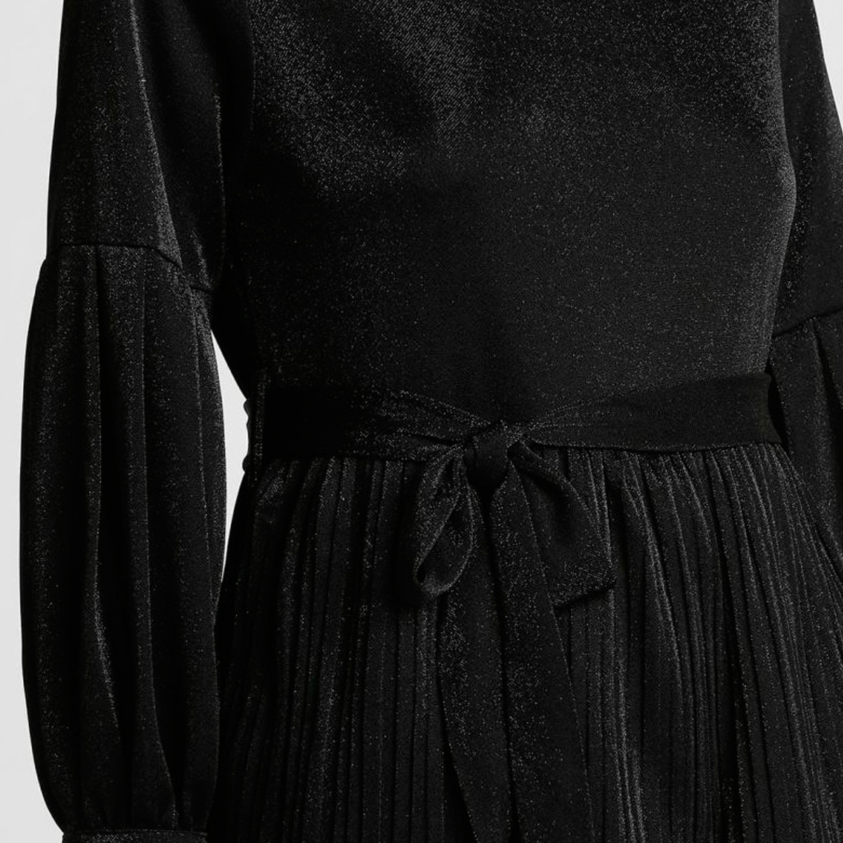 Anotah Textured Peplum Jumpsuit with Long Sleeves and Belt-women-clothing-dresses-image-4