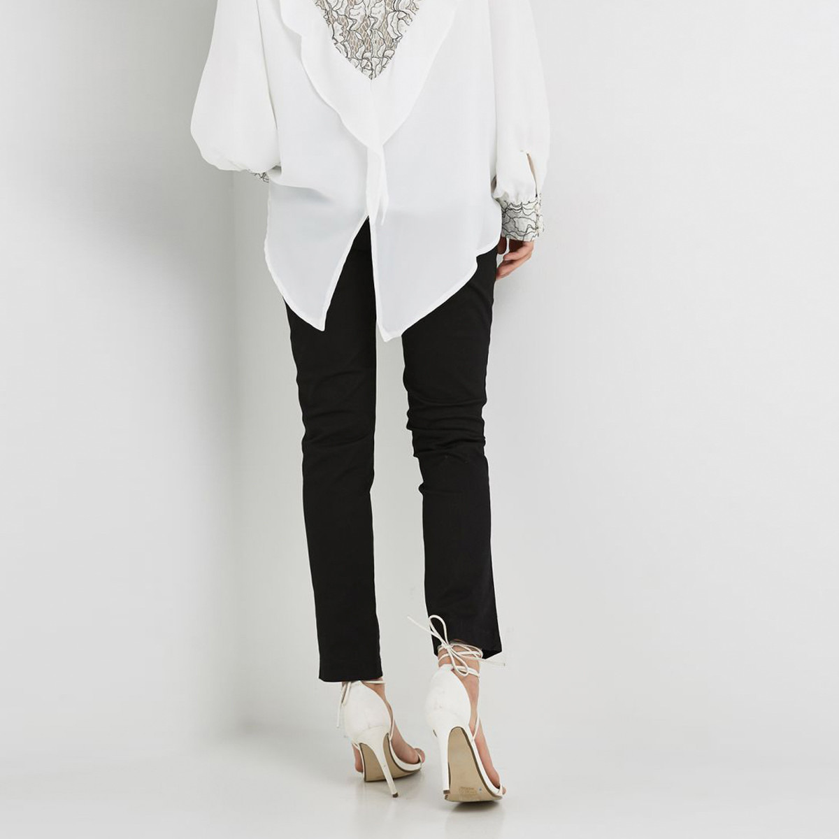 بنطلون سادة بخصر متوسط الارتفاع وجيوب من أنوتاه-women-clothing-bottoms-trousers-image-4