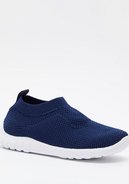 Dash Textured Slip-On Walking Shoes-Boy%27s Sports Shoes-image-1