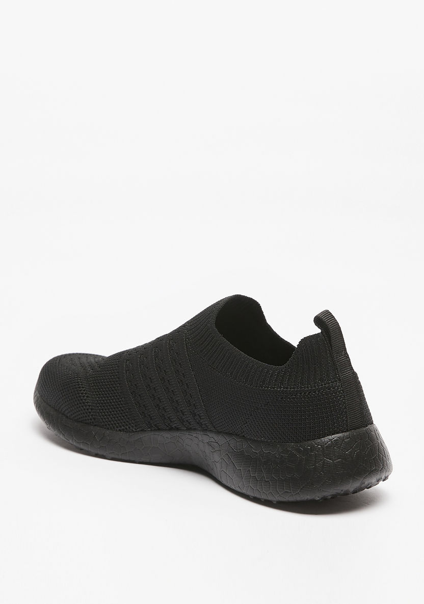 Dash Textured Slip-On Walking Shoes-Girl%27s School Shoes-image-1
