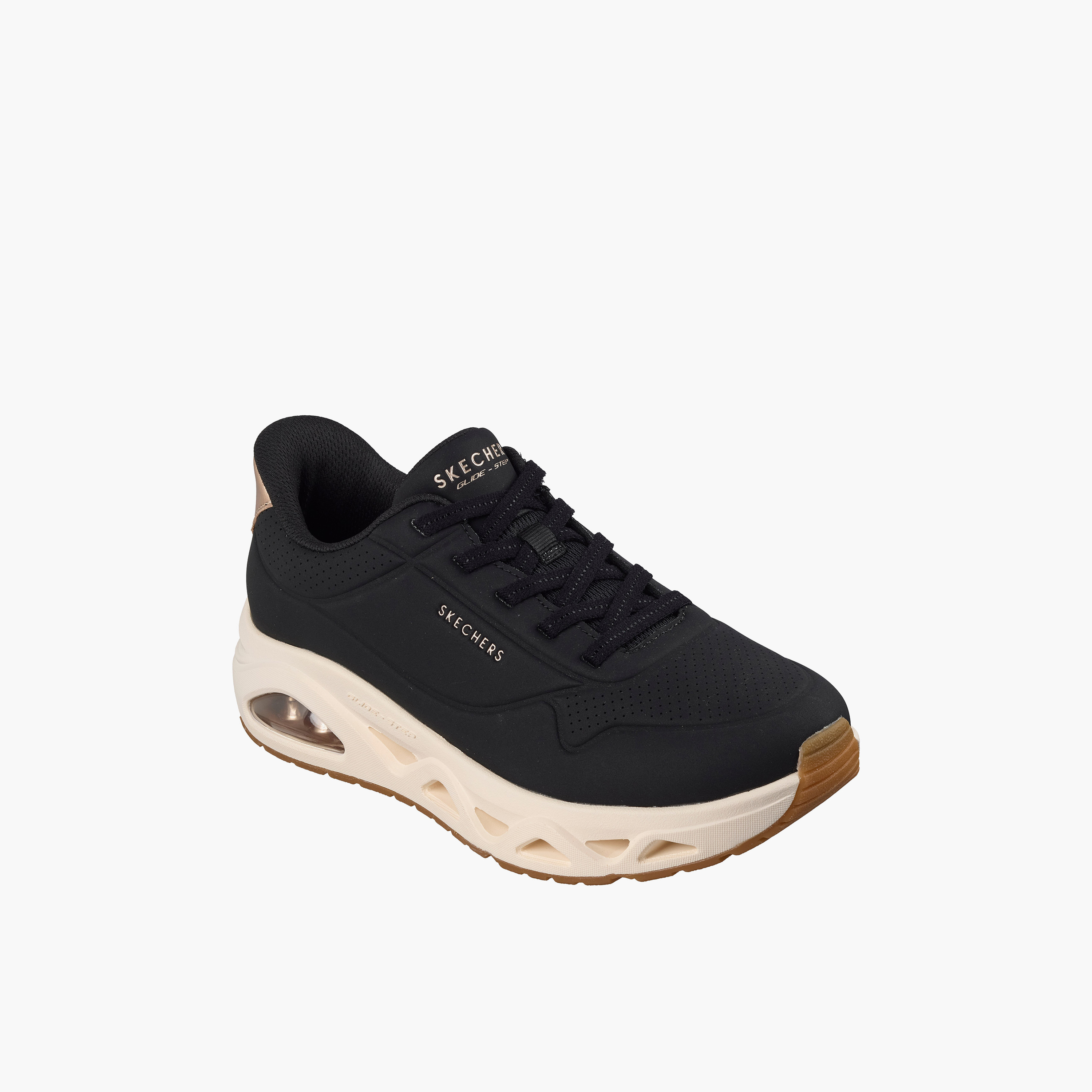 Skechers Women UNO GLIDE-STEP Slip-On Ankle Sneakers-sports-women-shoes-image-1