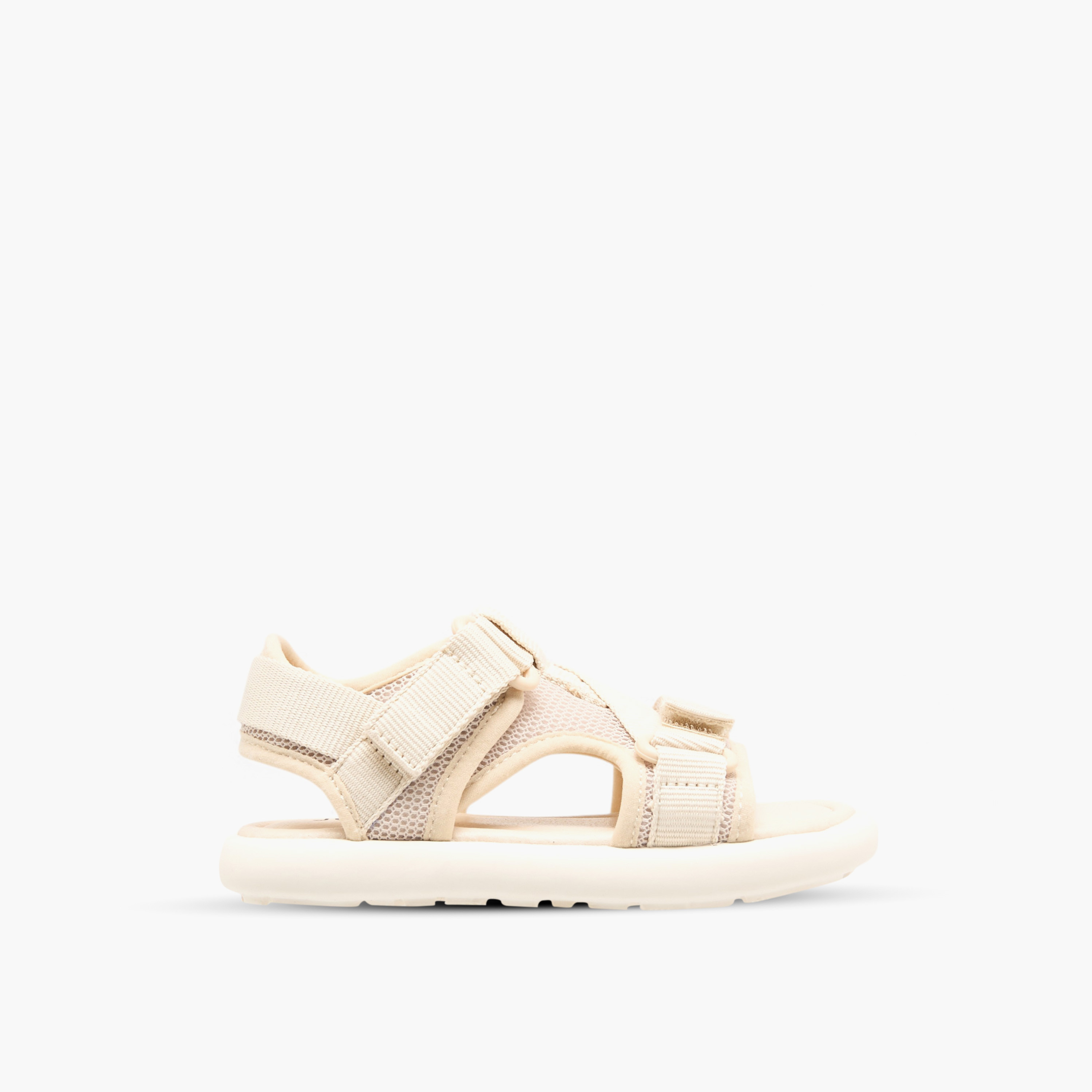 Juniors Textured Floaters with Hook and Loop Closure-boys-shoes-sandals-image-3