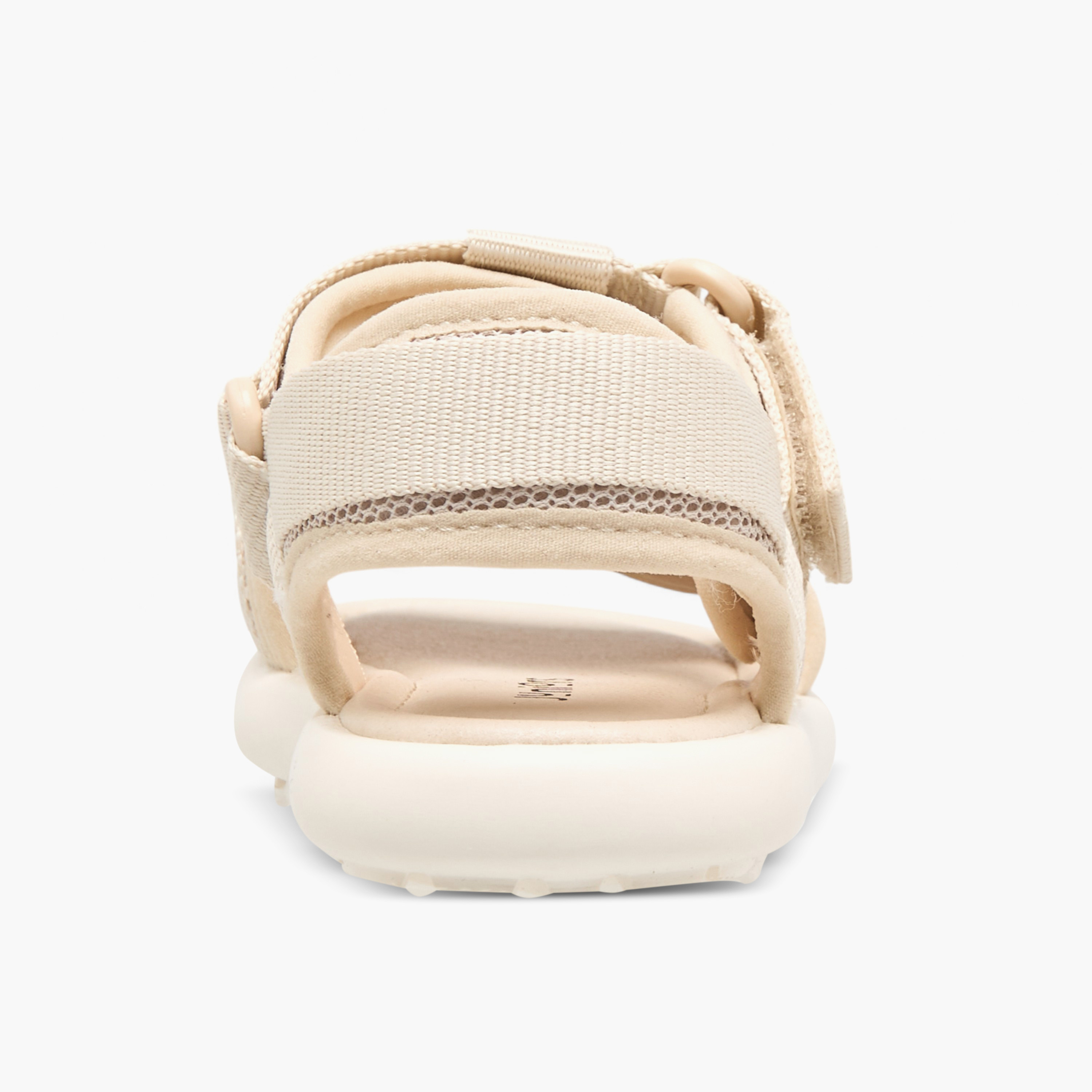 Juniors Textured Floaters with Hook and Loop Closure-boys-shoes-sandals-image-5