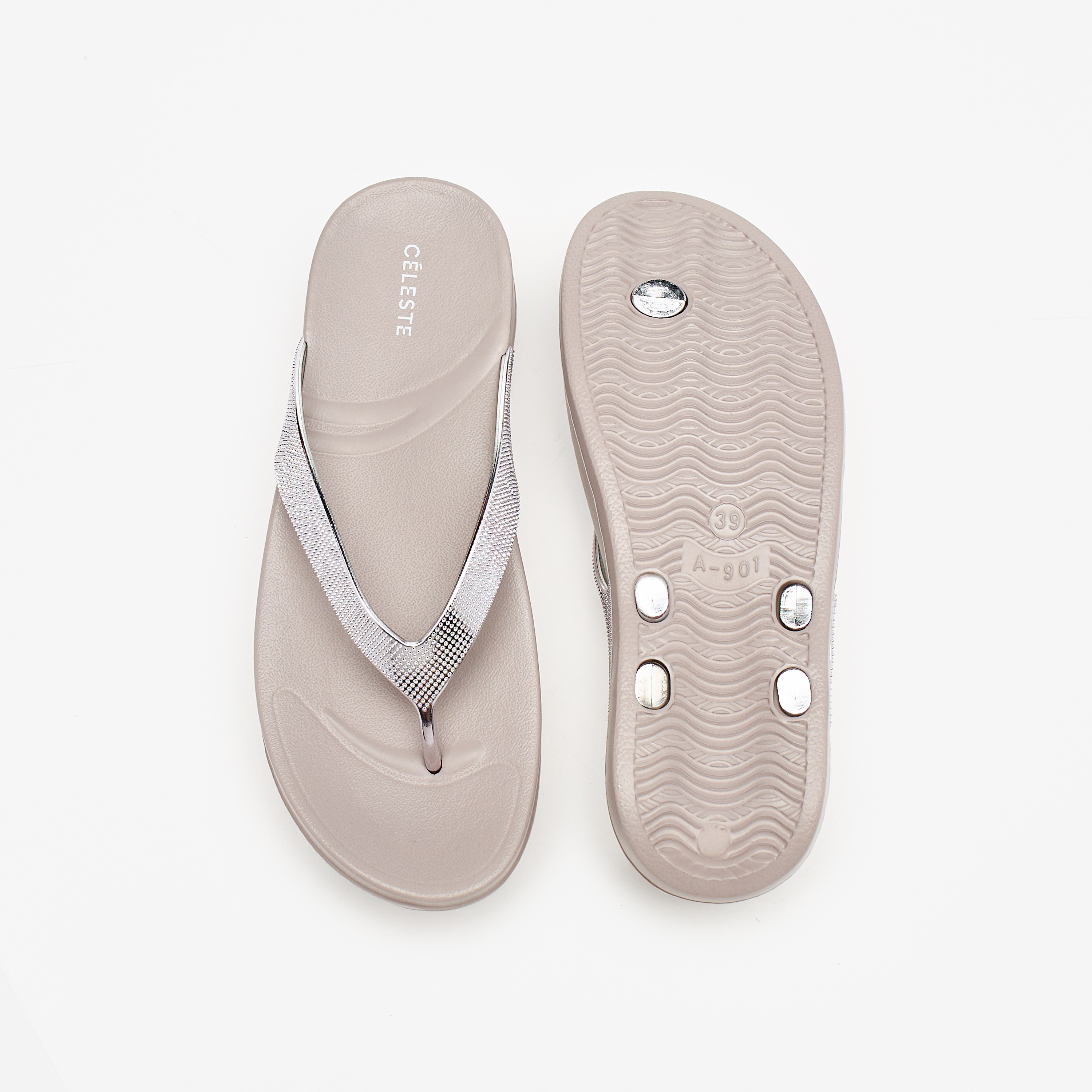 Celeste Women's Textured Flip Flops-women-shoes-flipflopsandslides-image-5
