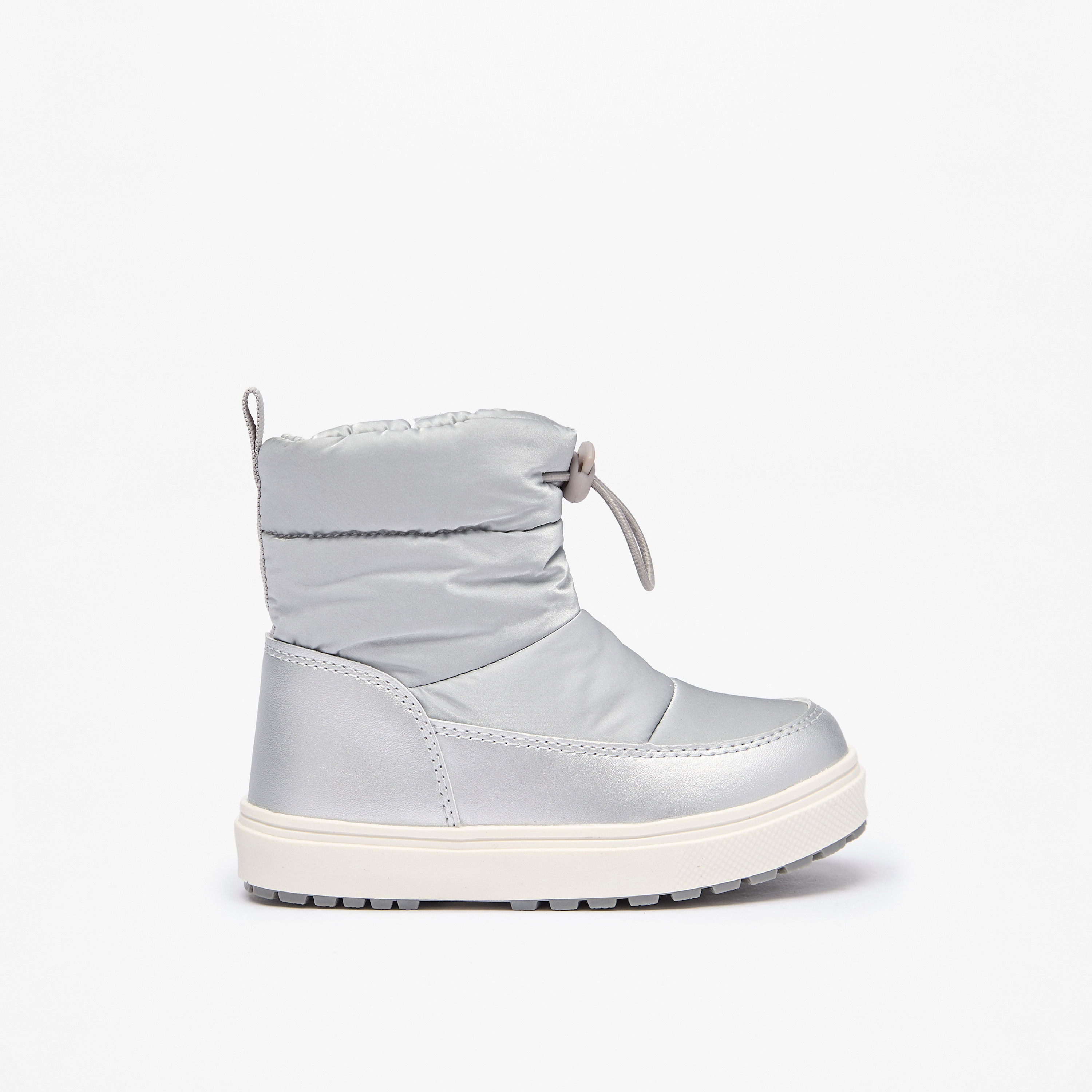 Juniors Solid Ankle Boots with Zip Closure and Pull Tabs-girls-shoes-boots-image-3