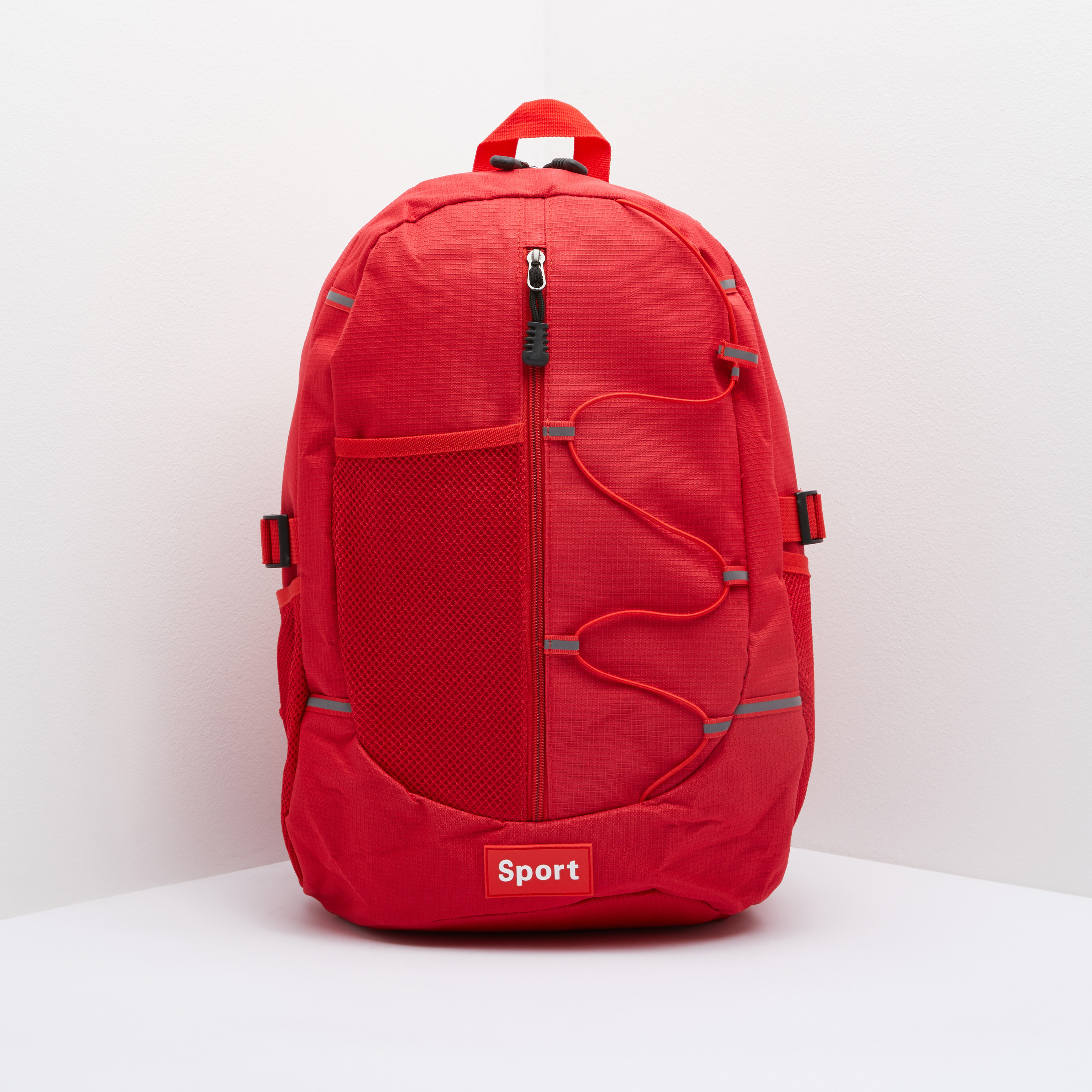 Textured Backpack with Zip Closure and Mesh Pockets-men-bags-image-4