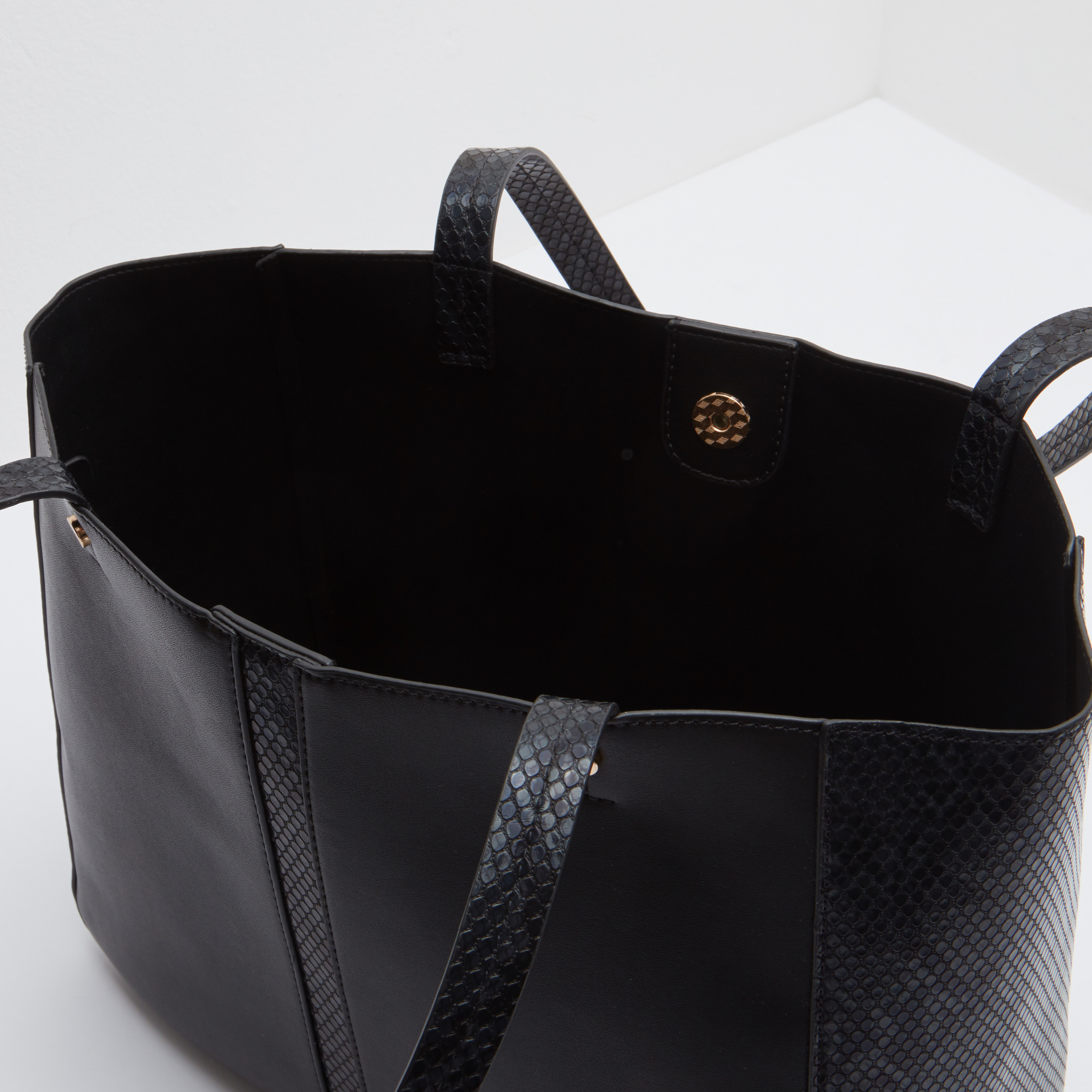 Panelled Textured Tote Bag-women-bagsandwallets-handbags-image-3
