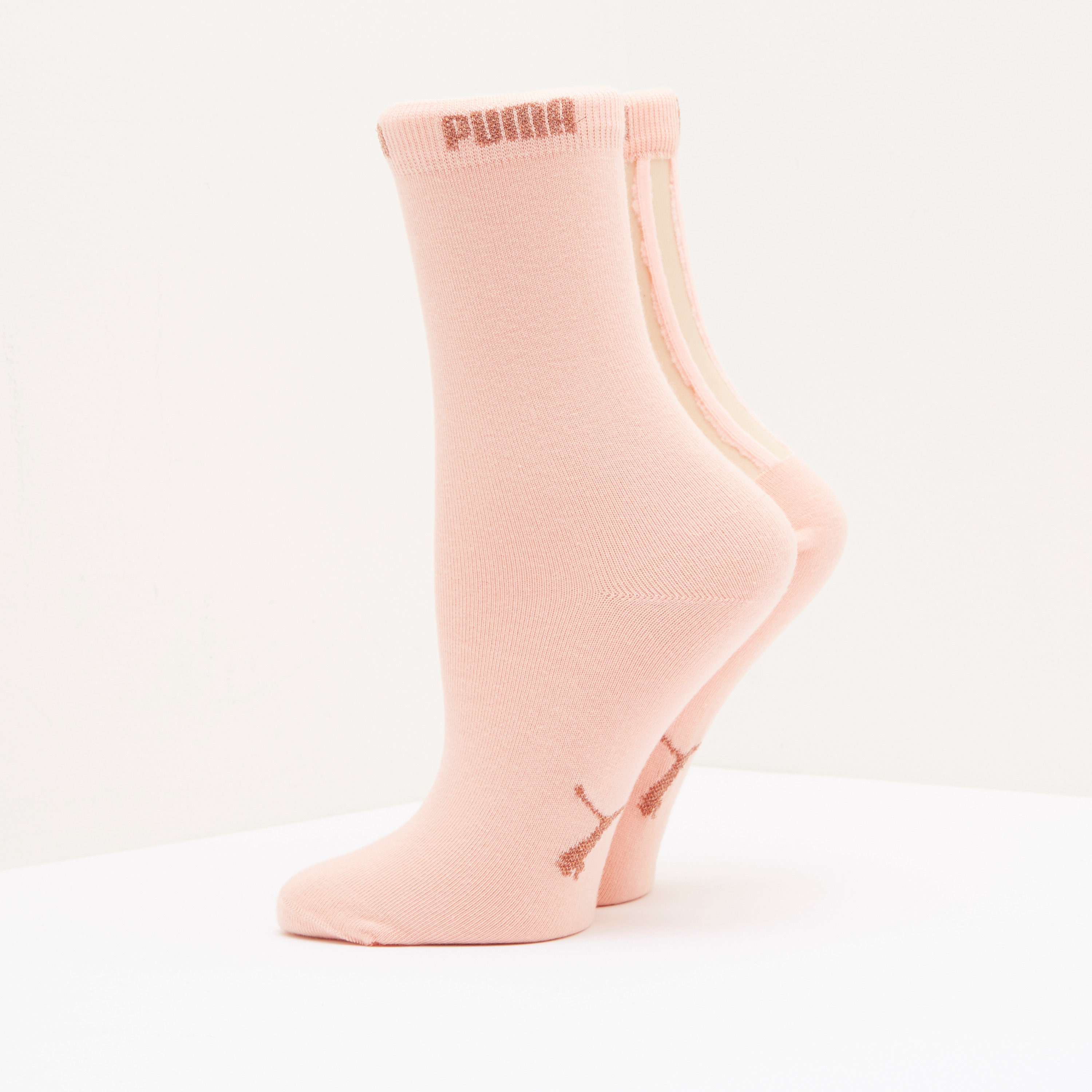 جوارب رياضية بطول متوسط من بوما - طقم من زوجين-women-socksandstockings-image-2