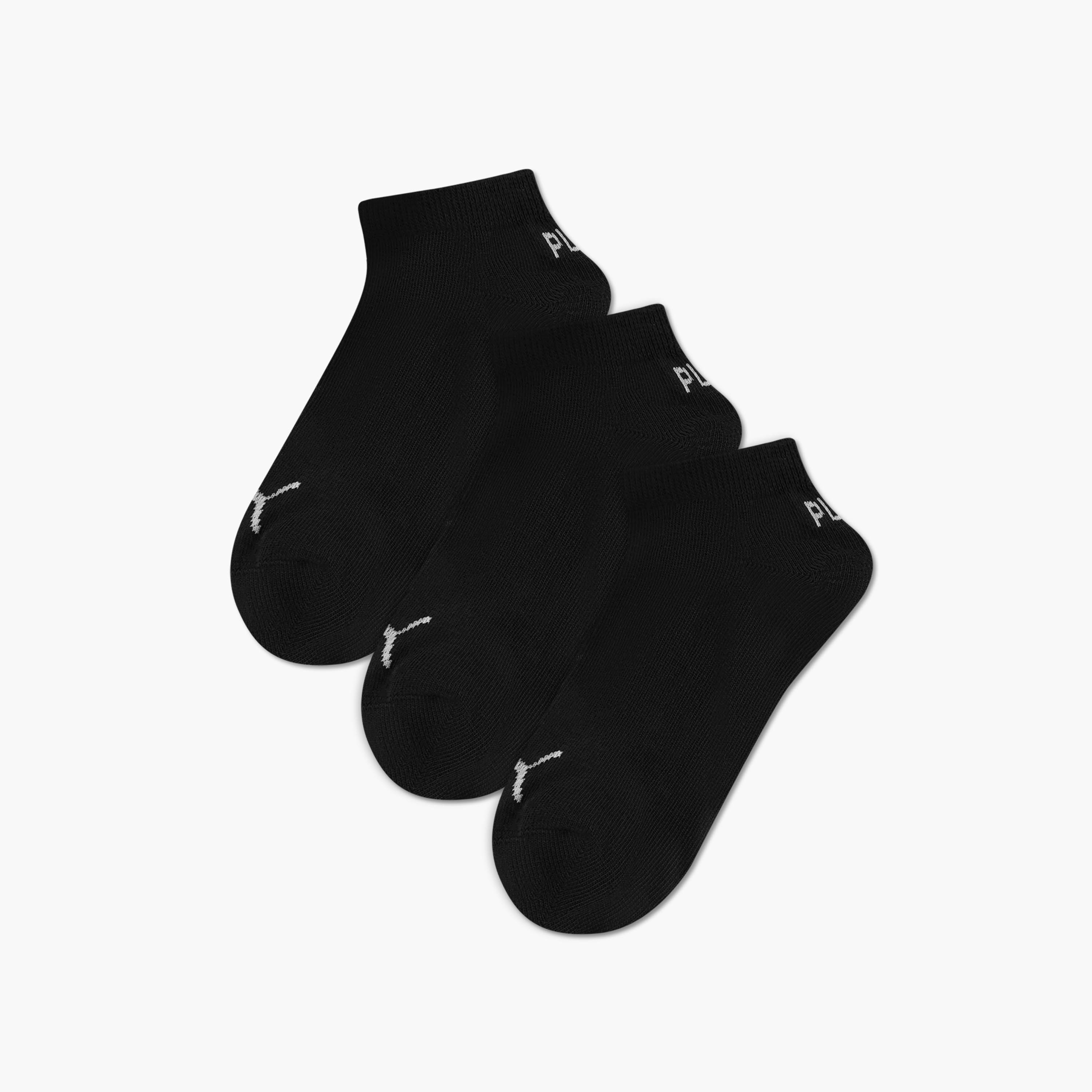 Puma Kids' Print Logo Invisible Sports Socks 194010001200 - Set of 3-girls-accessories-socks-image-1