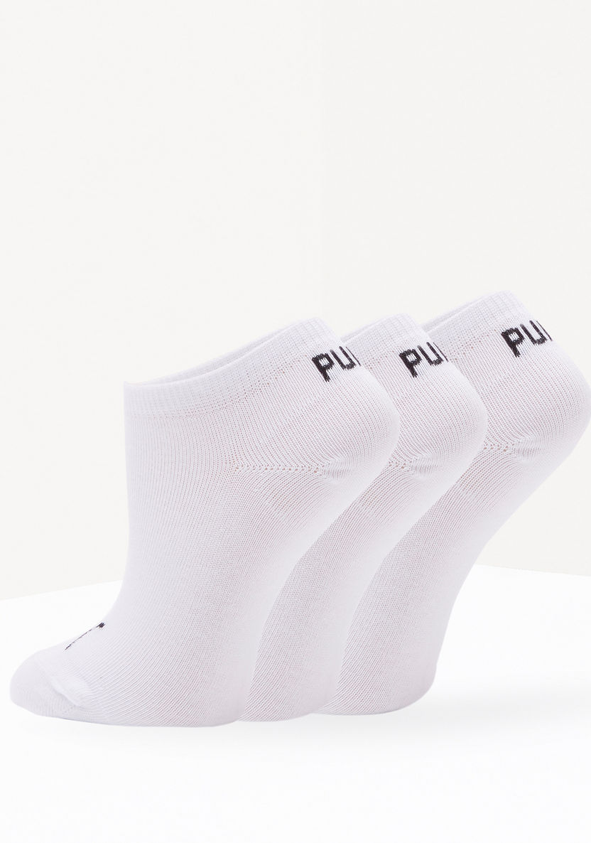 Puma Kids' Logo Print Invisible Sports Socks 194010001300 - Set of 3-Boy%27s Socks-image-1