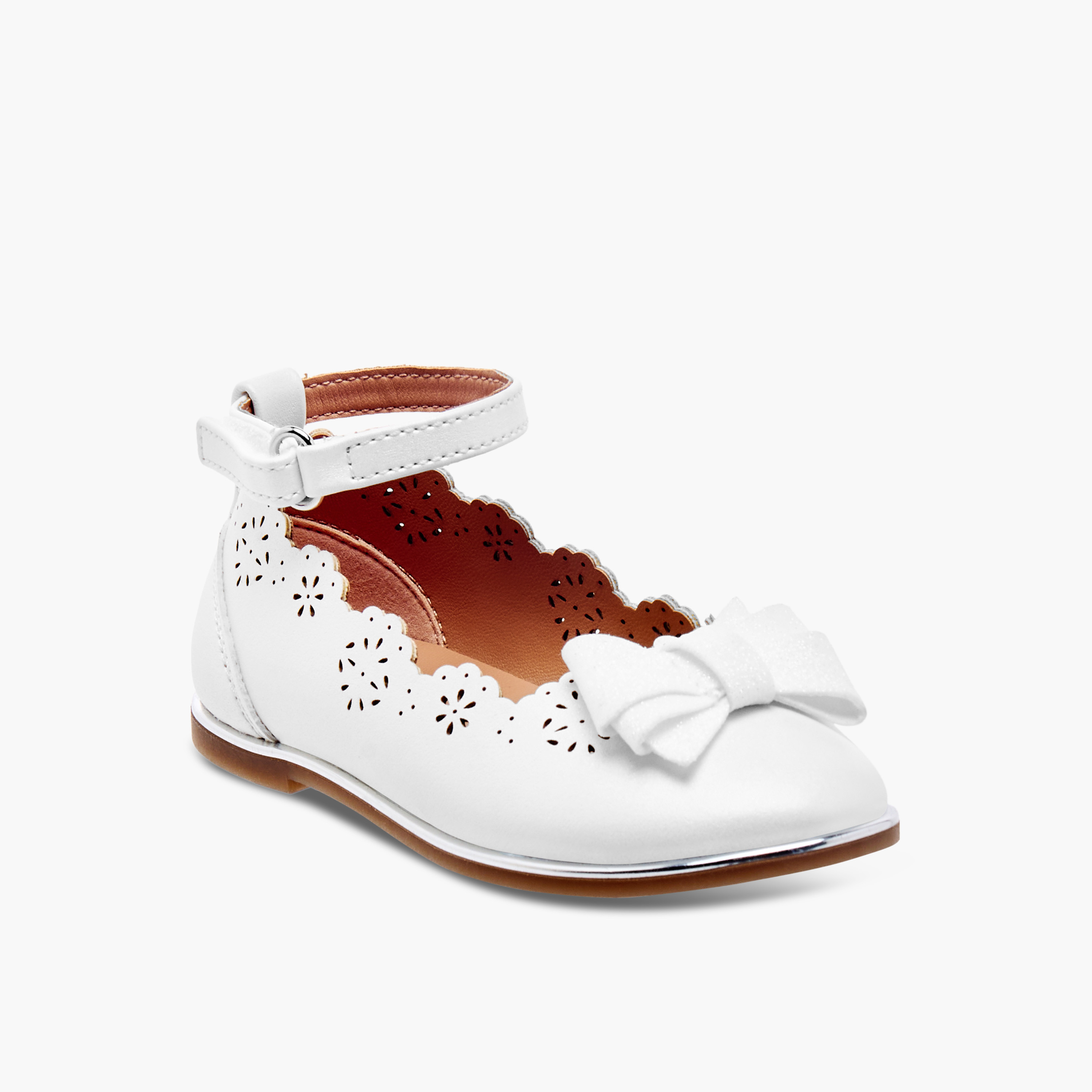 Barefeet Laser Cut Mary Jane Shoes with Scallop Detail-girls-shoes-maryjanes-image-2