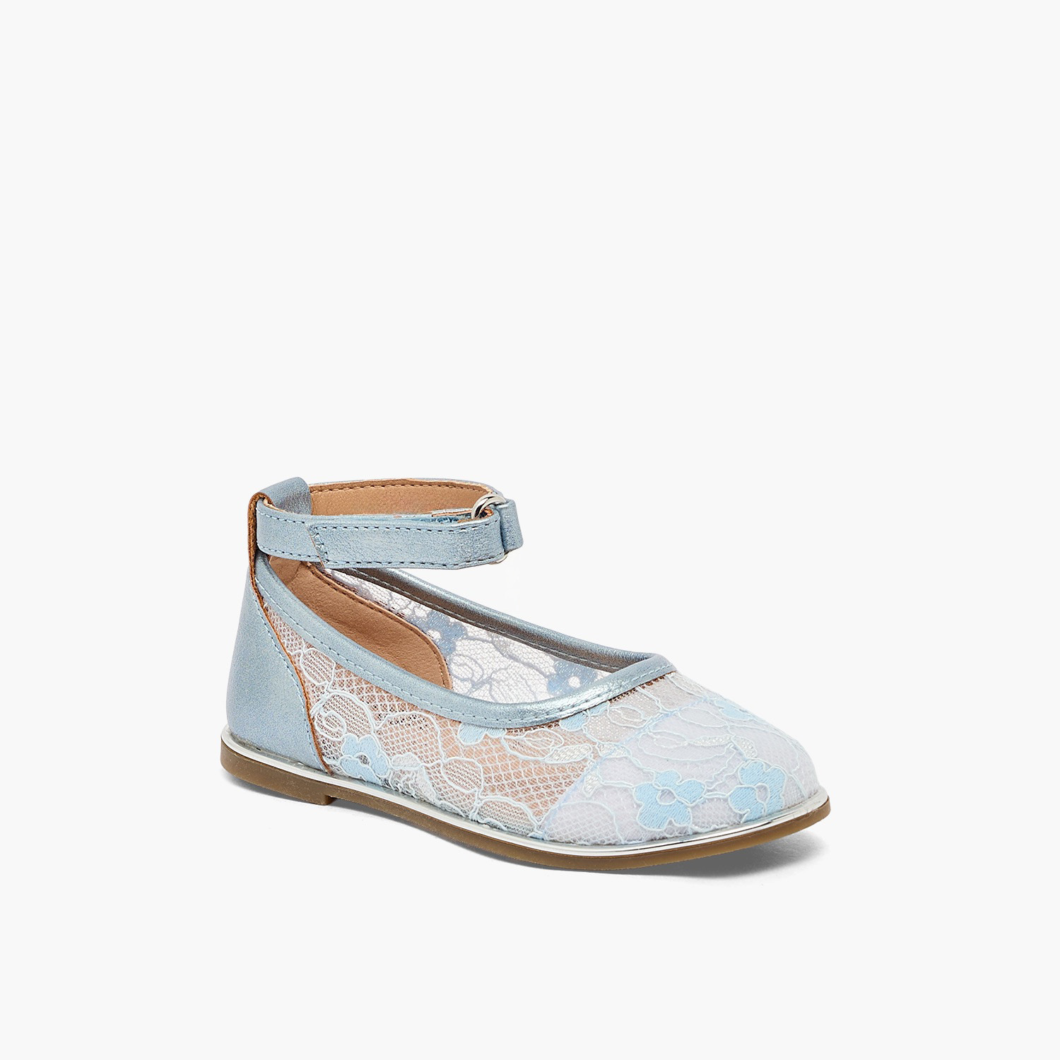 Barefeet Girls Floral Lace Ballerina Shoes-girls-shoes-ballerinas-image-2