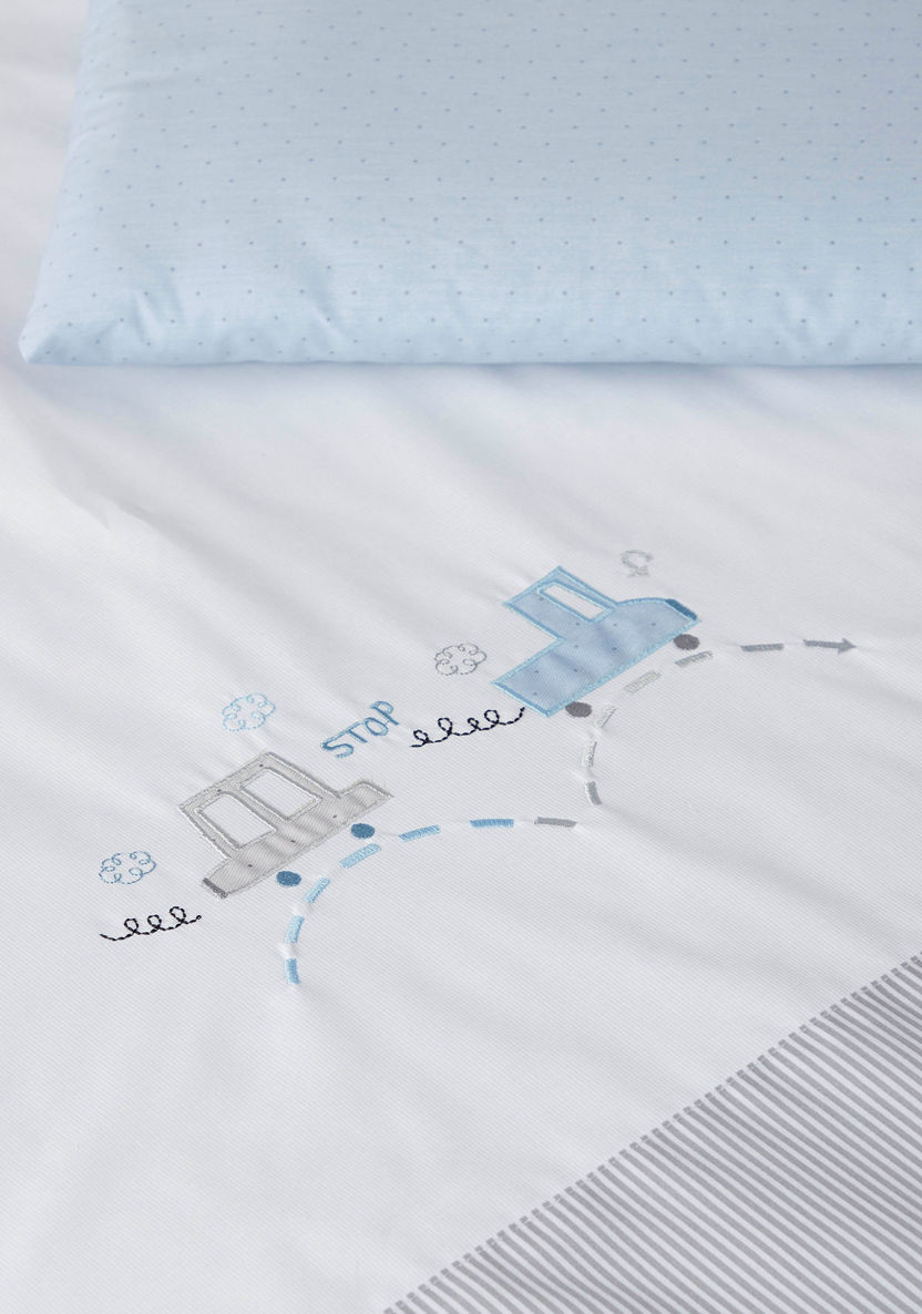 Cambrass Embroidered Detail 2-Piece Bedding Set - 81x81 cms-Baby Bedding-image-1