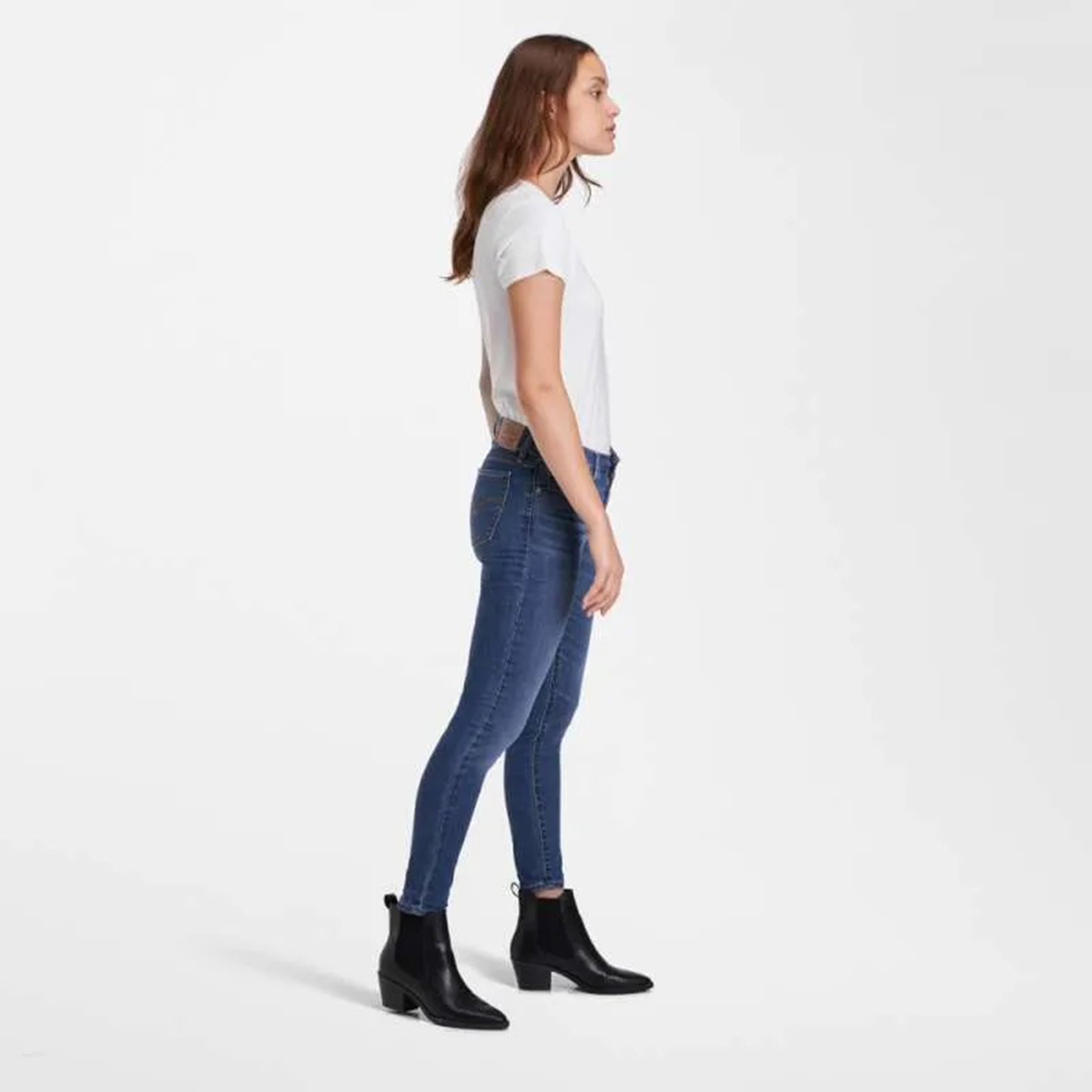 Levi's 711 Skinny Fit Blue 5 Pockets Women's Jeans-women-clothing-bottoms-jeans-image-3