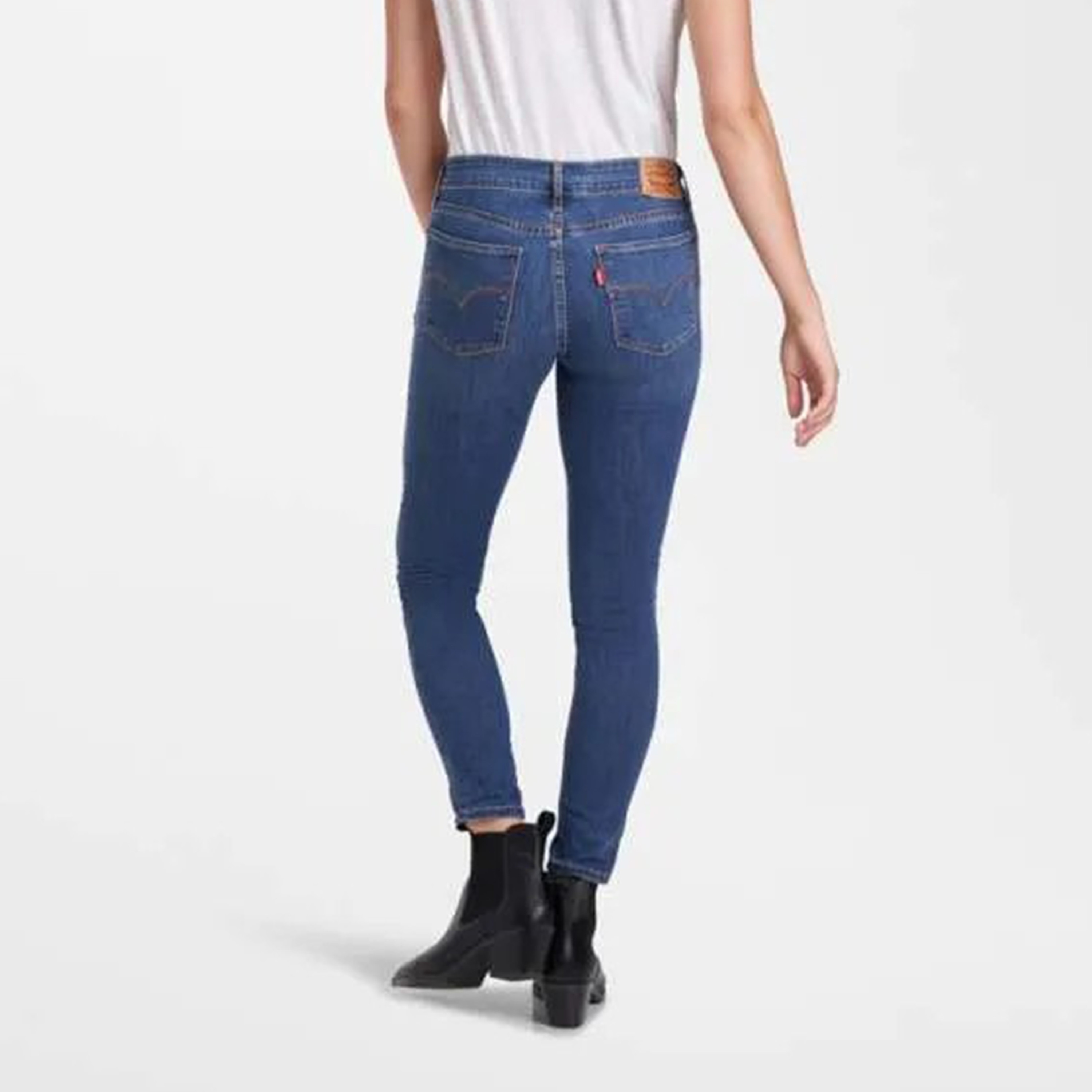 Levi's 711 Skinny Fit Blue 5 Pockets Women's Jeans-women-clothing-bottoms-jeans-image-4