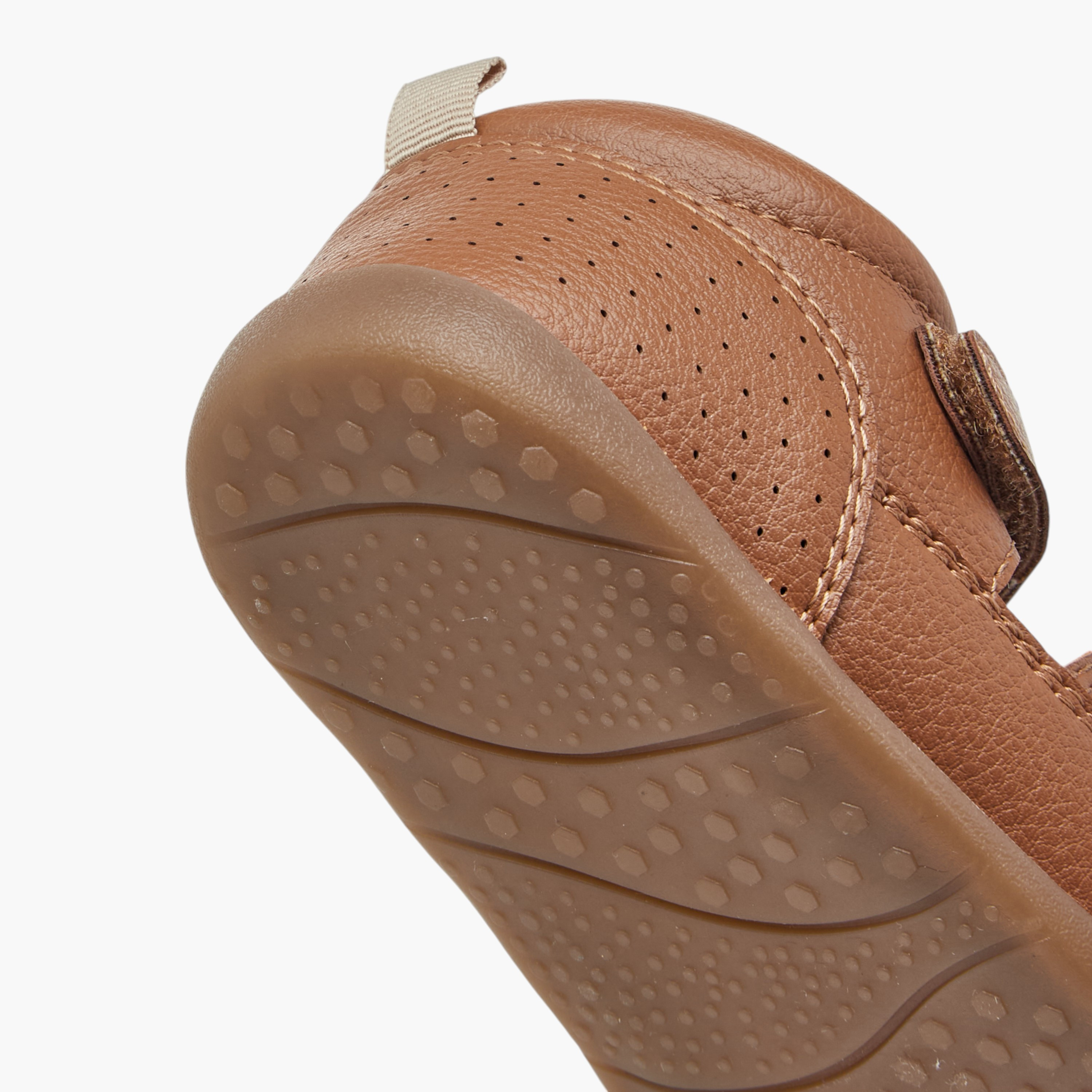 Barefeet Panelled Sandals with Hook and Loop Closure-boys-shoes-sandals-image-5
