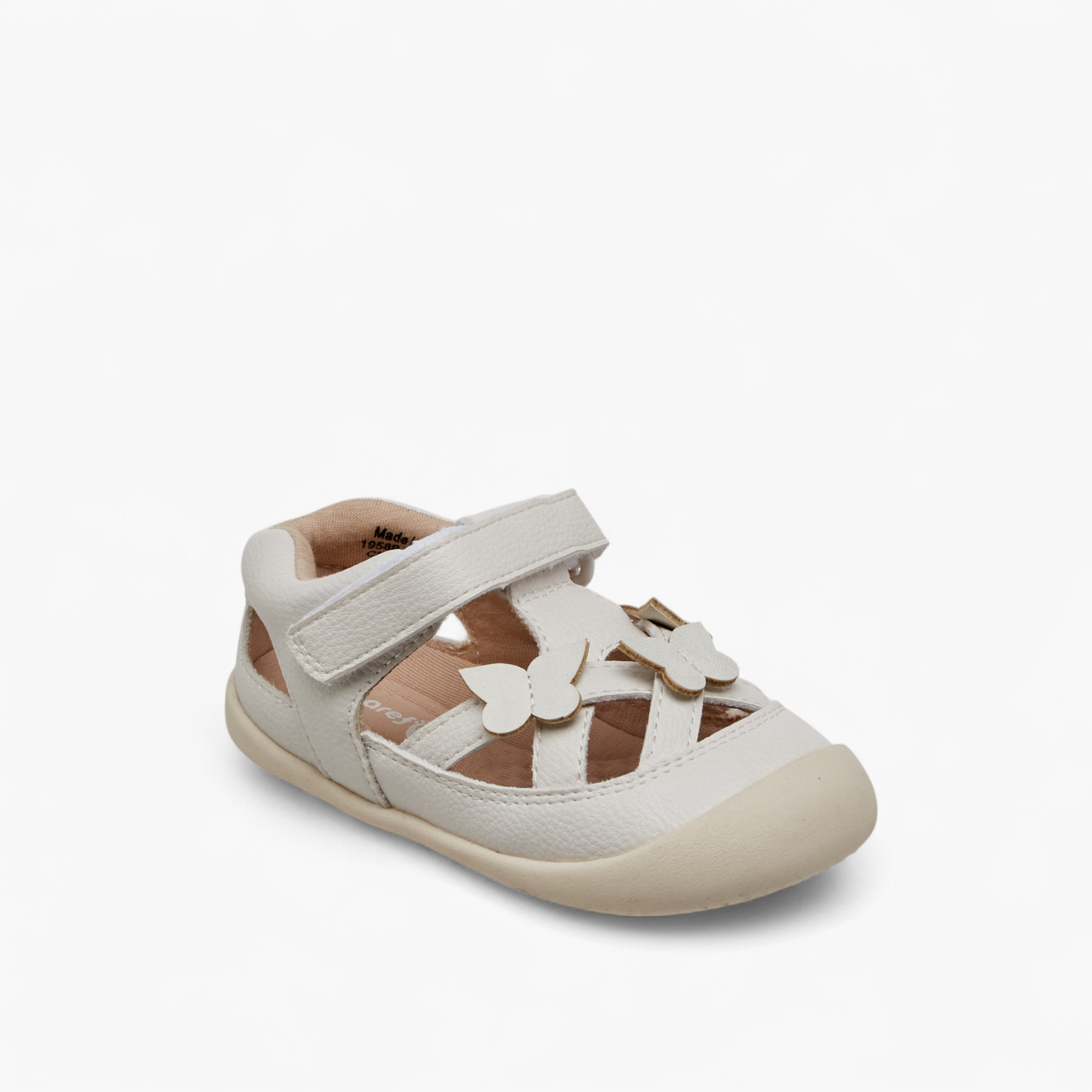 Barefeet Butterfly Applique Sandals with Hook and Loop Closure-girls-shoes-sandals-image-2