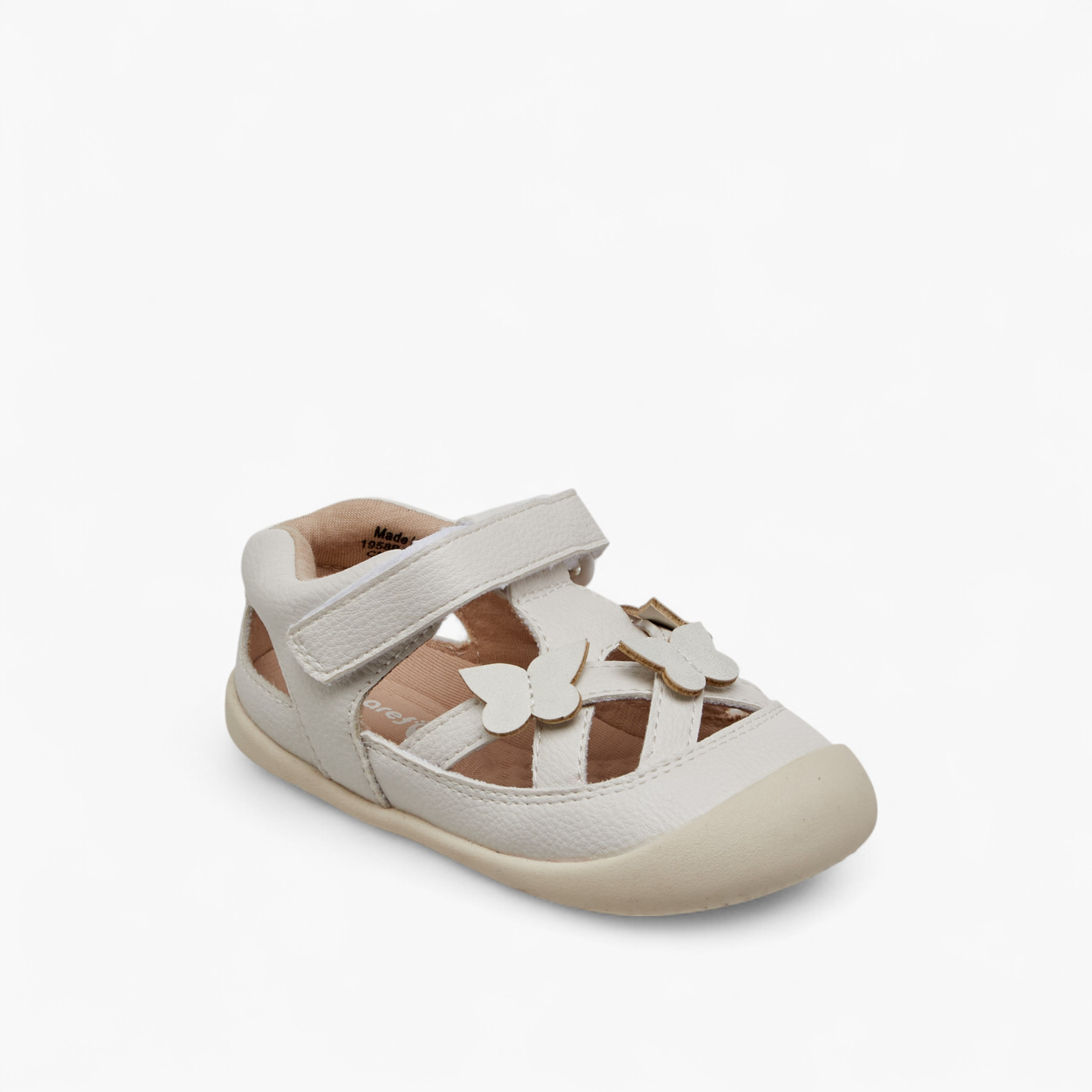 Barefeet Butterfly Applique Sandals with Hook and Loop Closure-girls-shoes-sandals-image-3