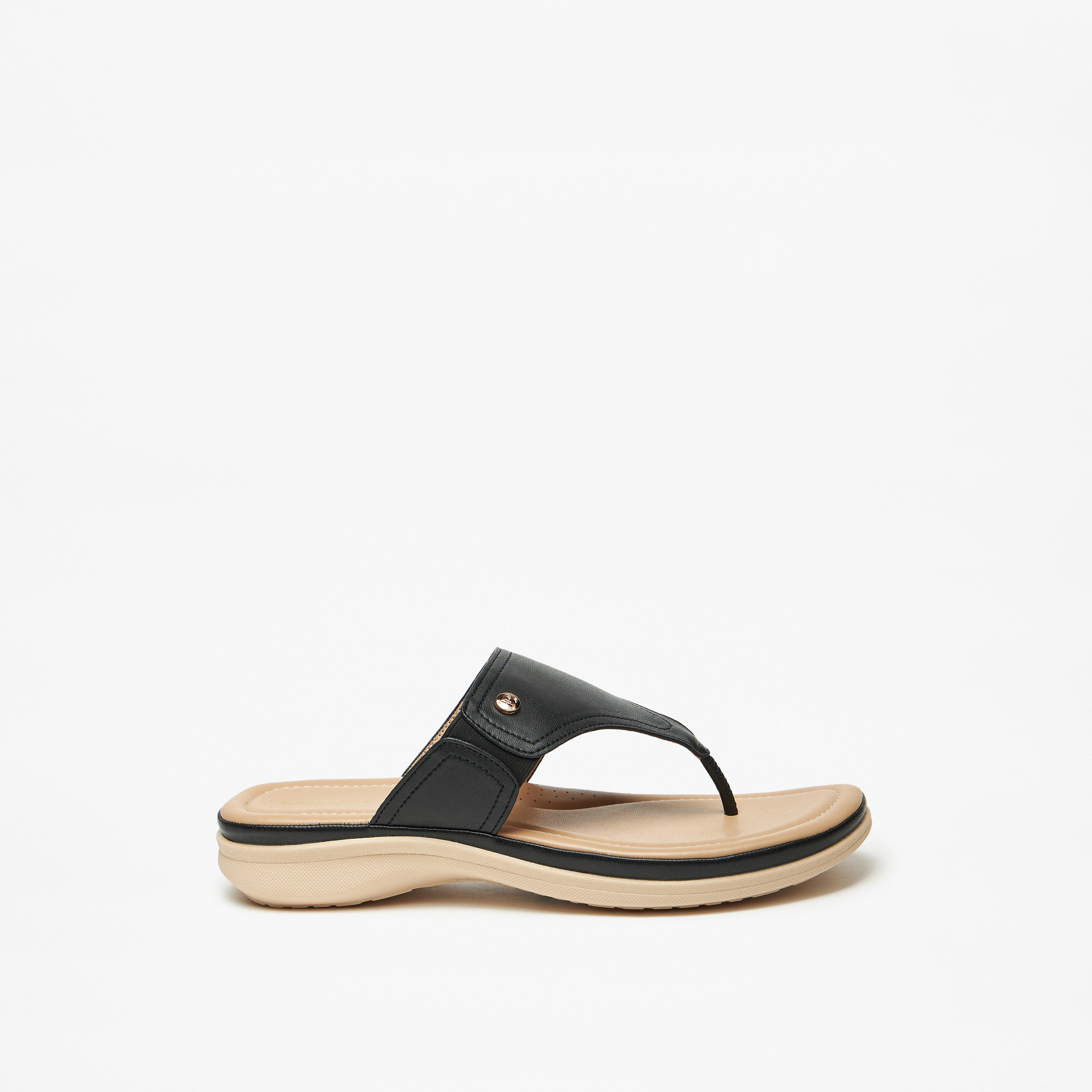 صندل سادة سهل الارتداء بزينة شعار من فلورا بيلا-women-shoes-flats-sandals-image-8