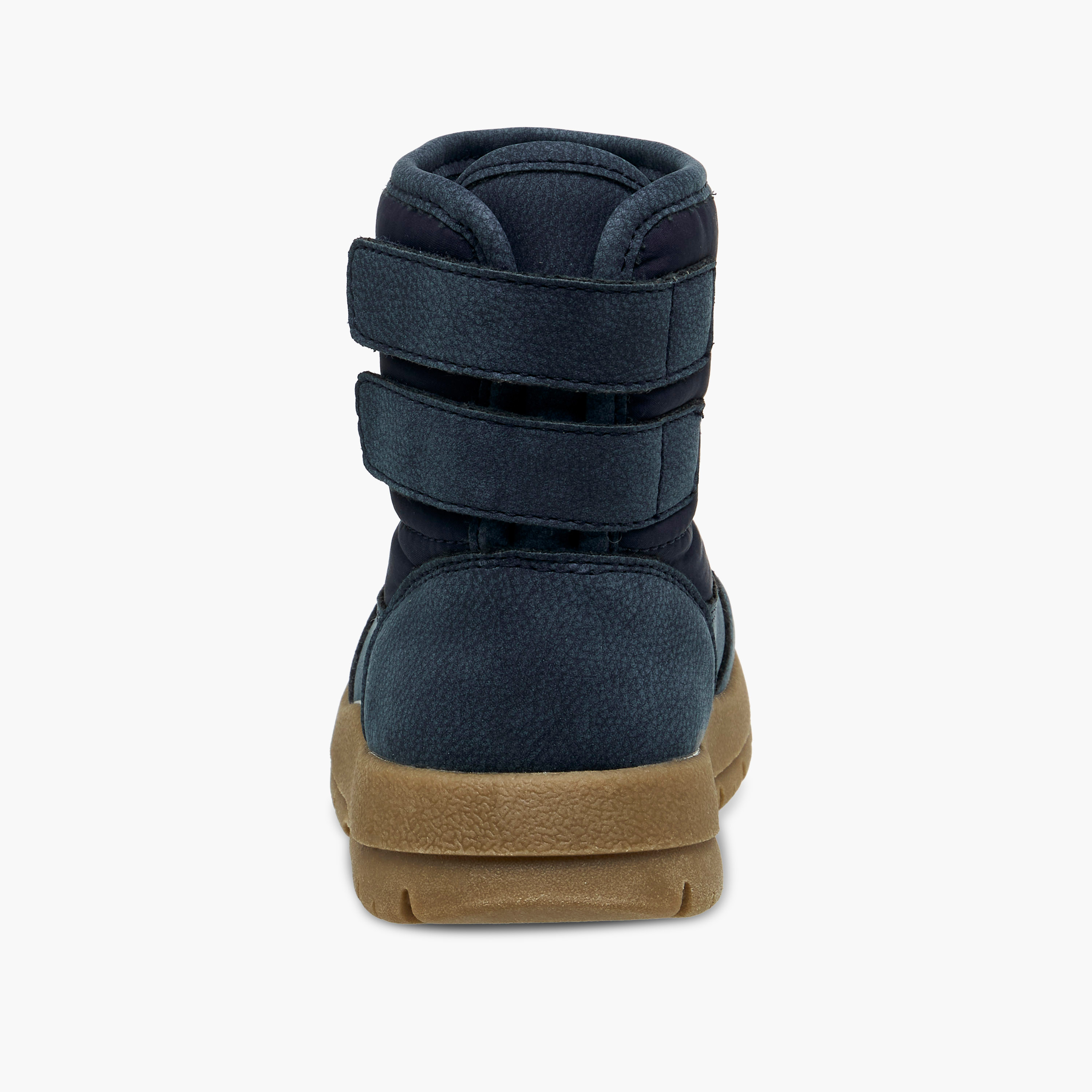 Juniors Panelled Ankle Boots with Hook and Loop Closure-boys-shoes-boots-image-4