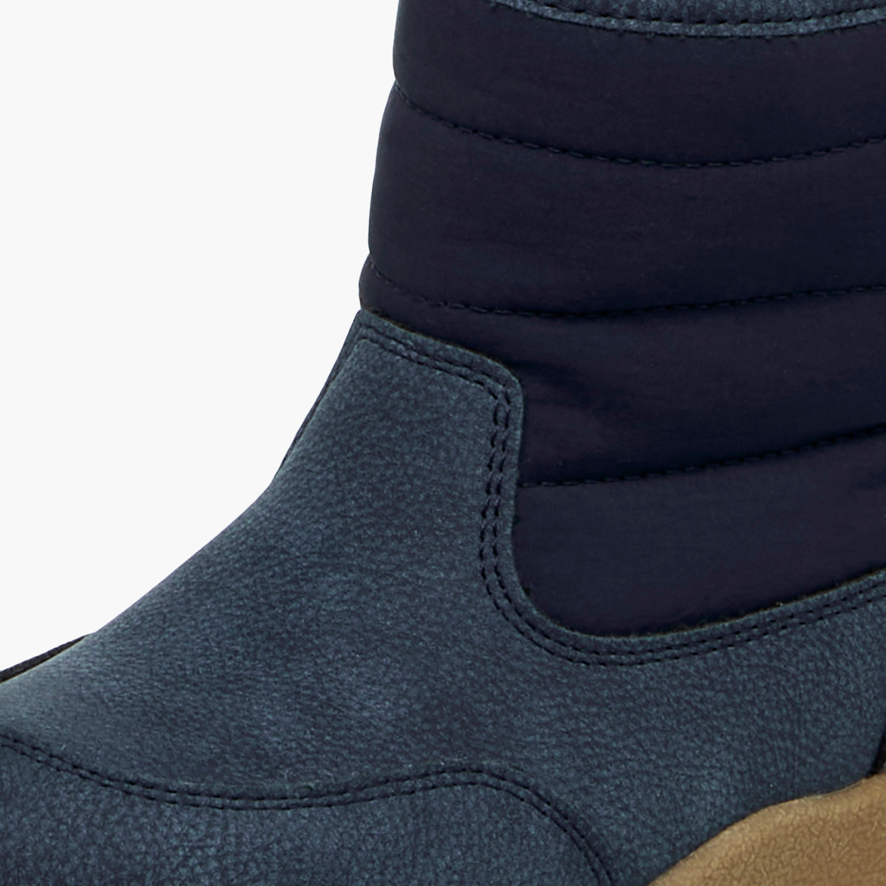 Juniors Panelled Ankle Boots with Hook and Loop Closure-boys-shoes-boots-image-5